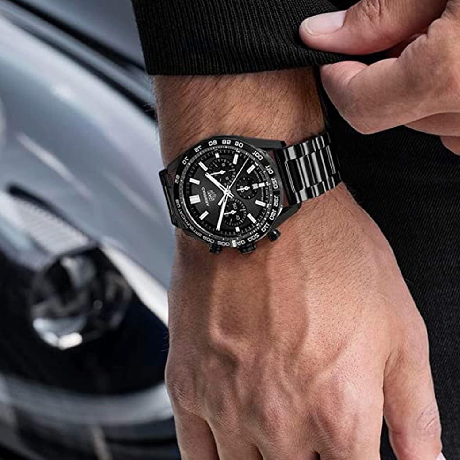 Correa de Acero Inoxidable para HUAWEI Band 10, 9, 8 - Negro