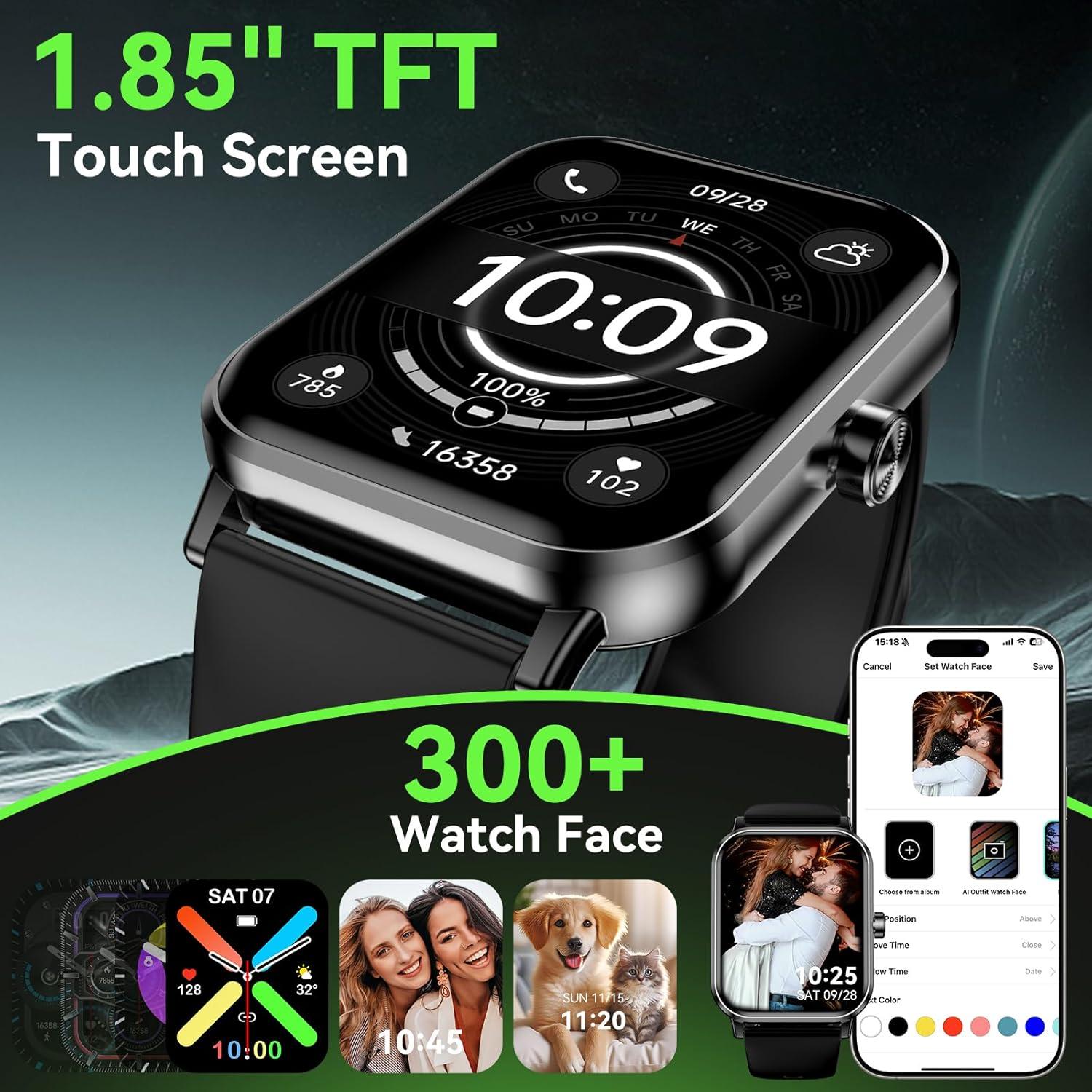 Reloj Inteligente QONBINK TG38 Pantalla Táctil 1.85" Fitness