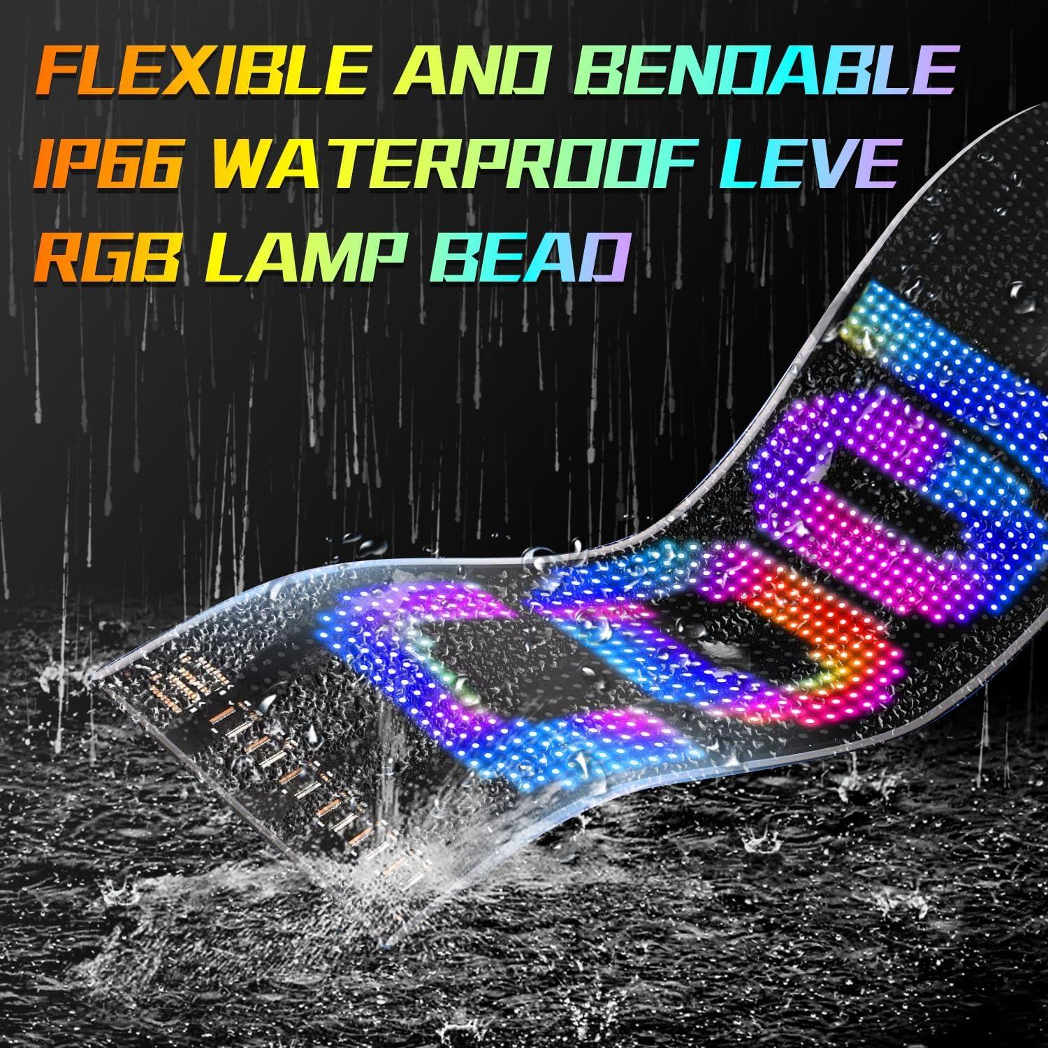 Cartel LED Programable ILEDSHOW 17.78x7.62cm Bluetooth Multicolor