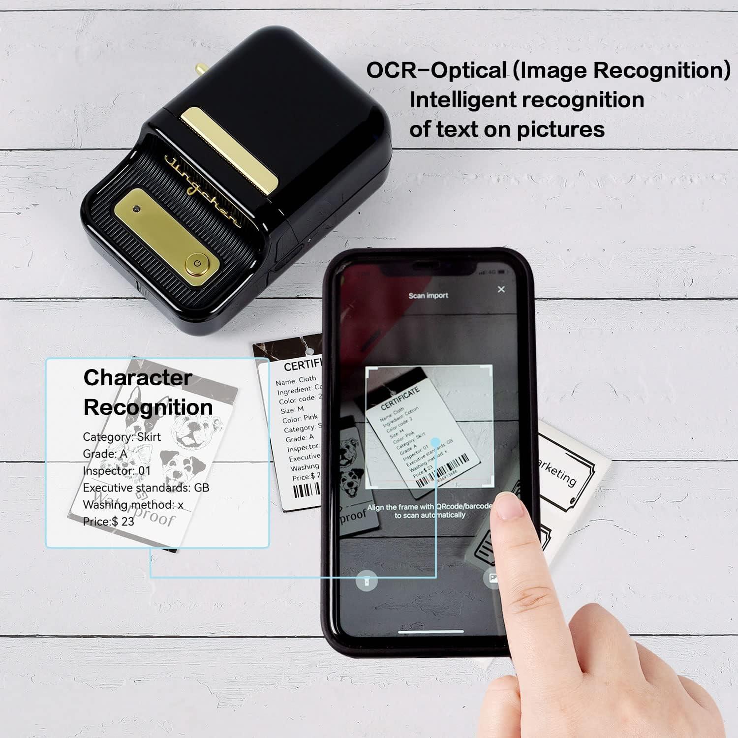 Impresora de Etiquetas Térmica B21 Portátil Bluetooth Negro