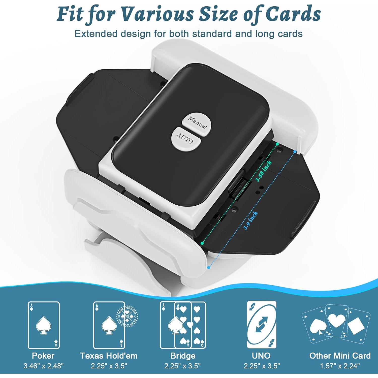 Barajador de Cartas Automático Holiky 2 Barajas Recargable