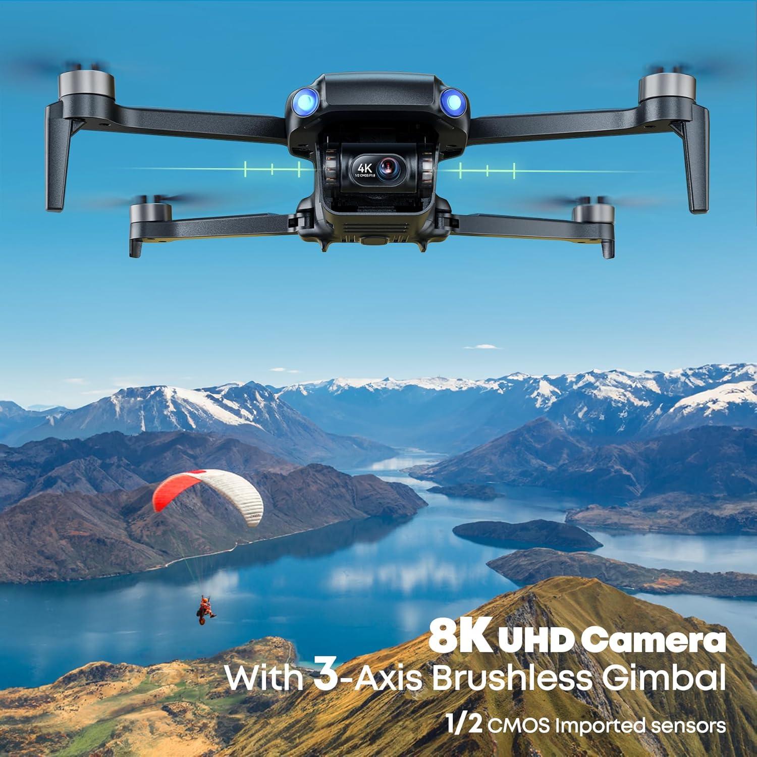Dron Bwine F7MINI 8K con Gimbal 3 Ejes y GPS - 248g