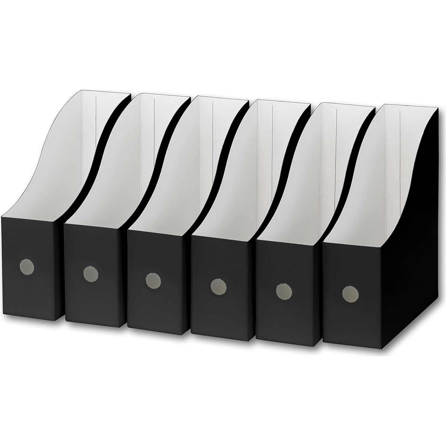 Caja de Archivo Plegable Simple Houseware 6 Paquetes Negro