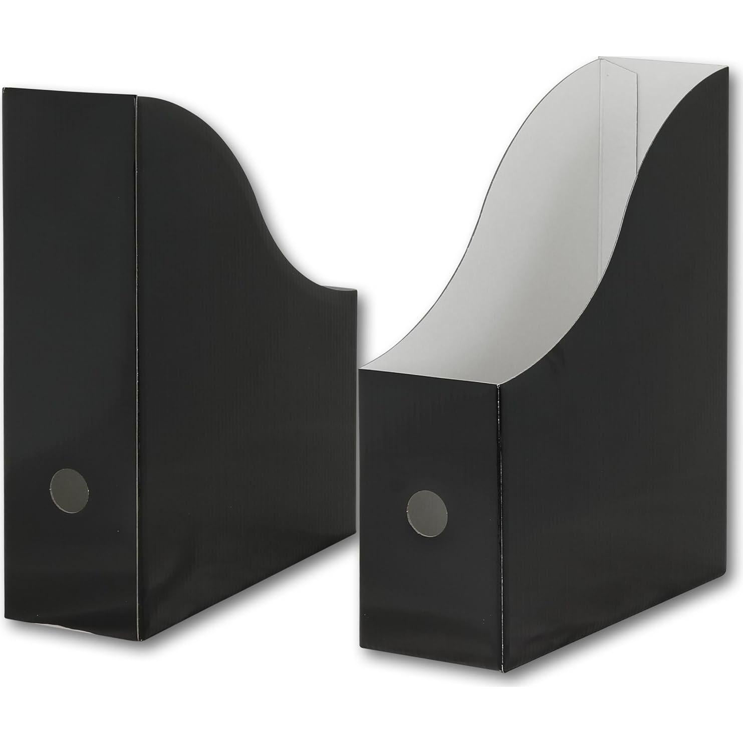 Caja de Archivo Plegable Simple Houseware 6 Paquetes Negro