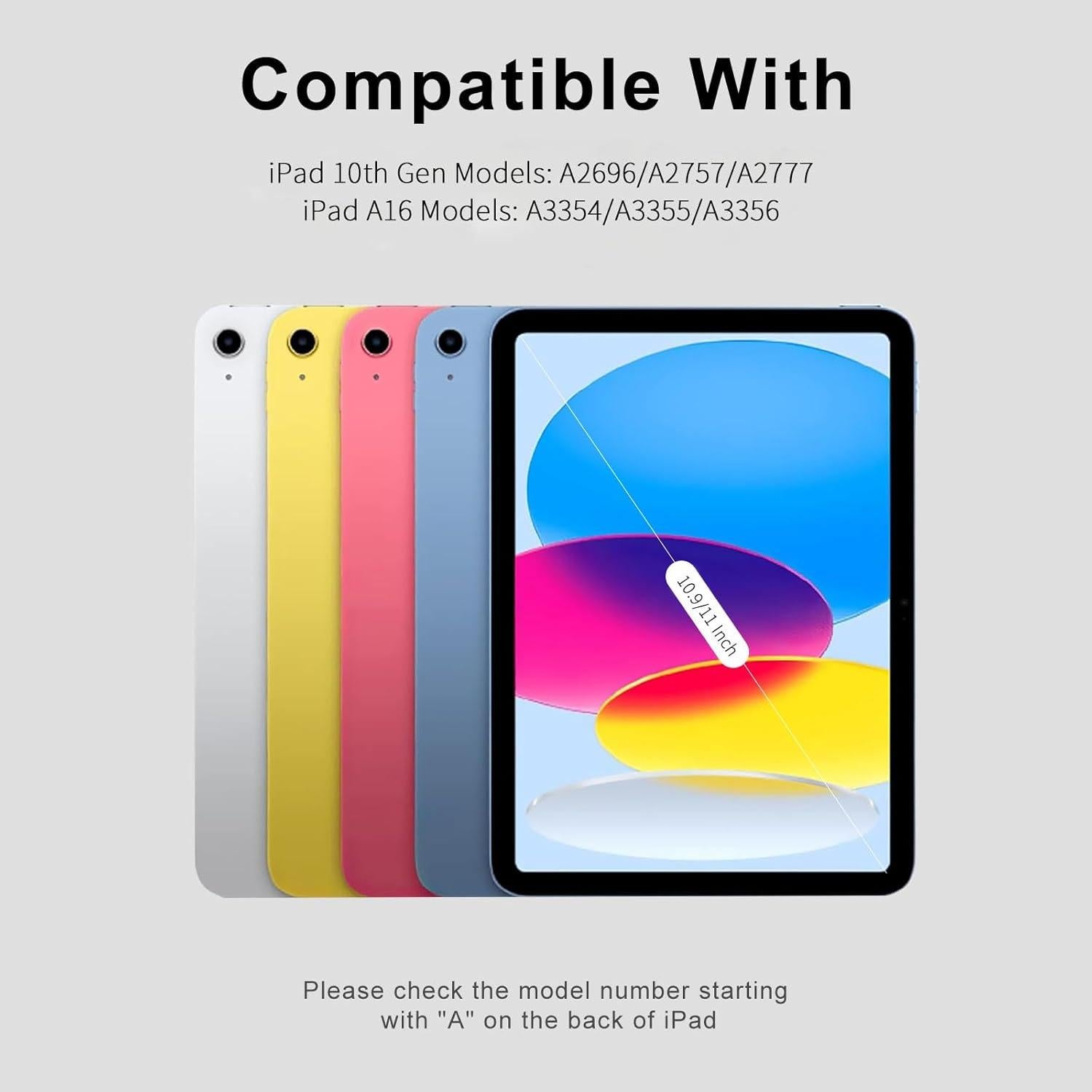 Funda con Teclado Bluetooth SZPSGC para iPad 11"/10.9"