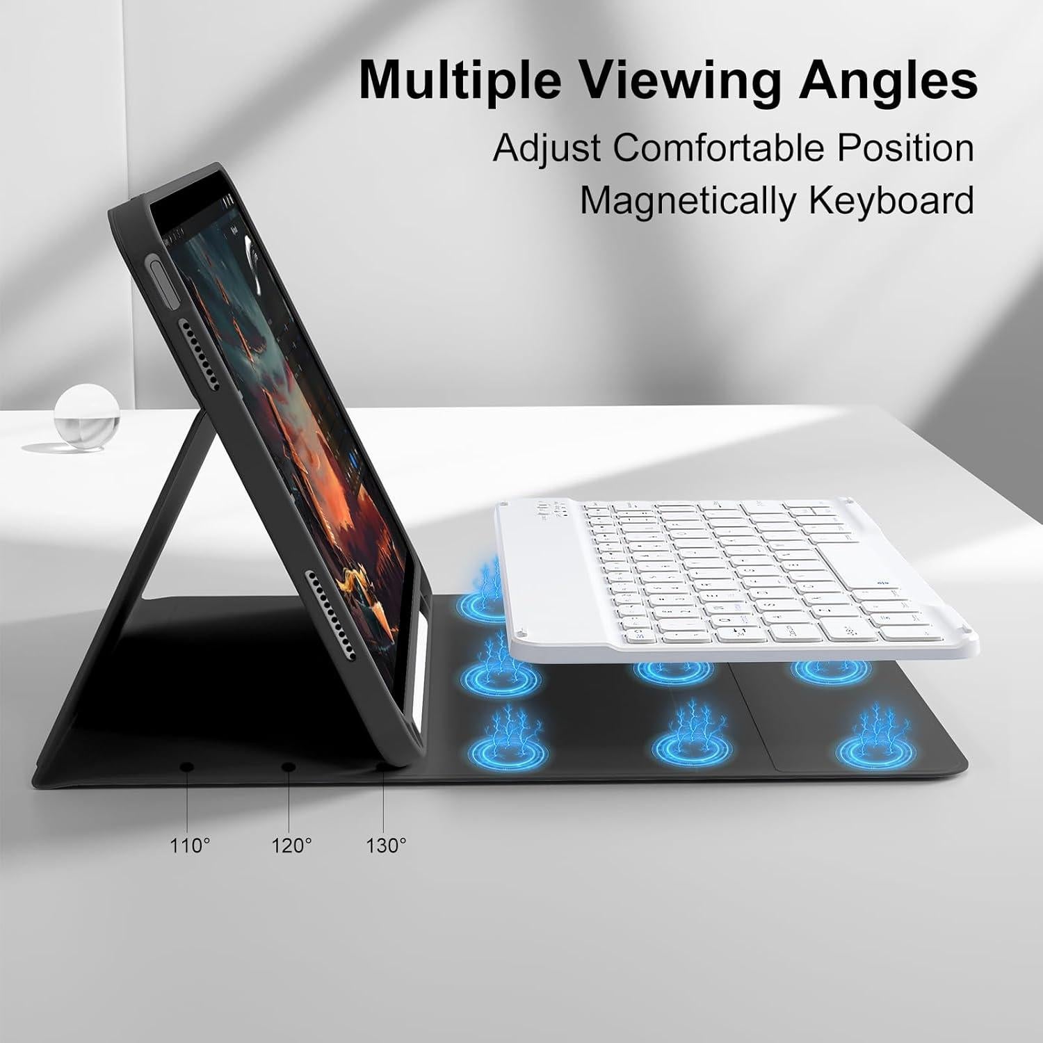 Funda con Teclado Bluetooth SZPSGC para iPad 11"/10.9"