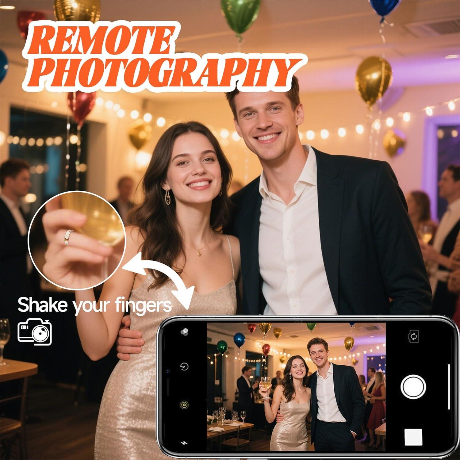 Anillo Inteligente Oucscru Oro Rosa 8# Monitoreo Salud IP68