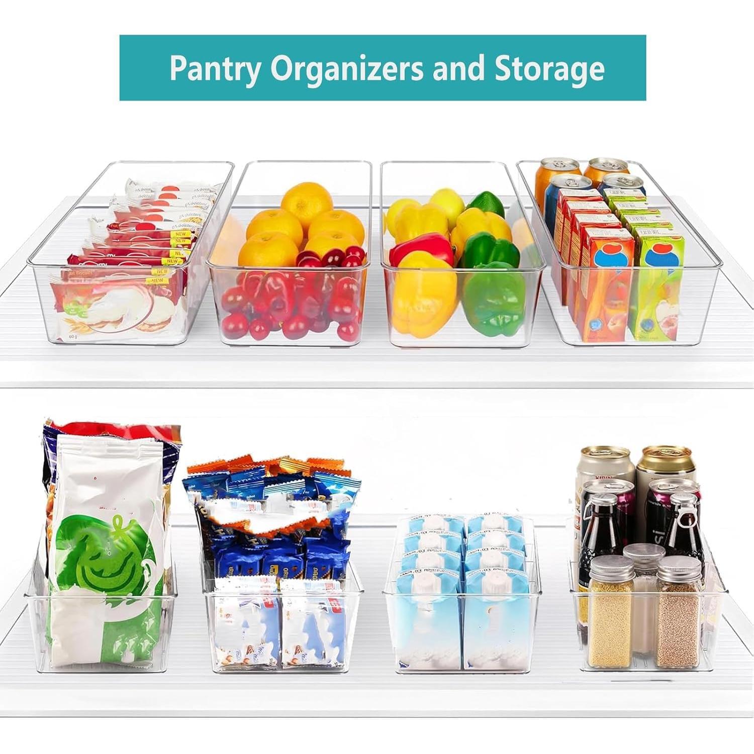 Juego de 4 Contenedores Organizadores AiYuLong para Refrigerador