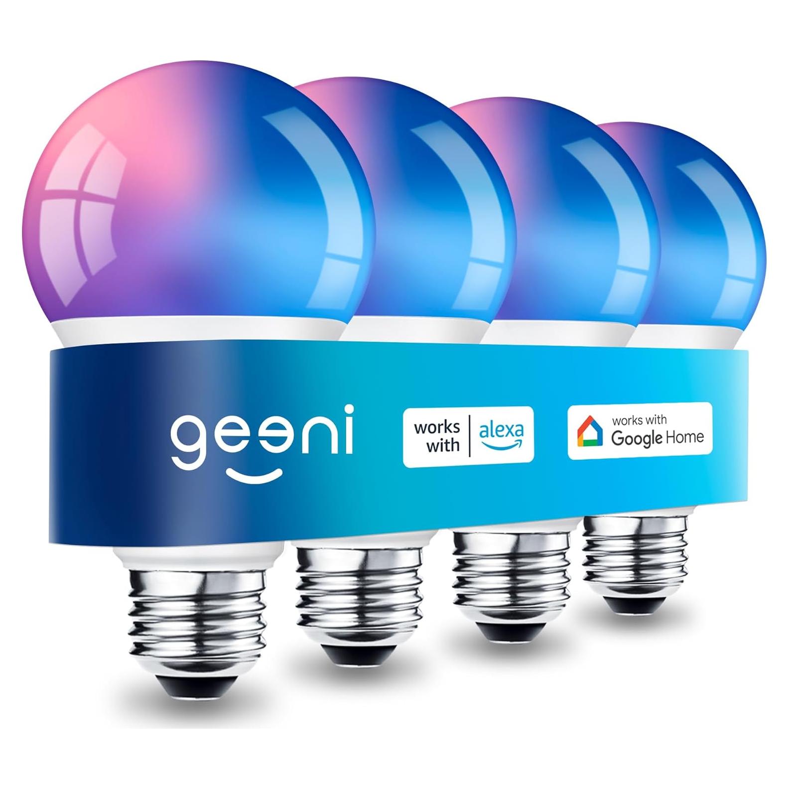 Bombillas LED Inteligentes Geeni Prisma - 800 Lúmenes, 4 Pzas