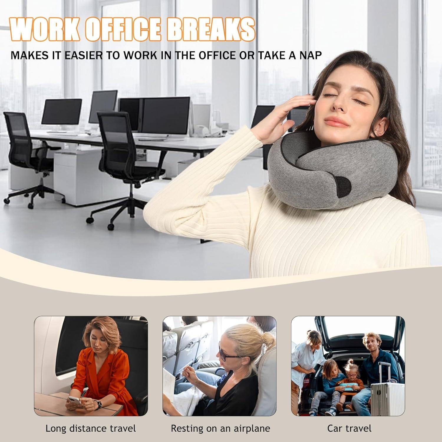 Cojín de Cuello Ergonómico Hanmeimei con Espuma de Memoria