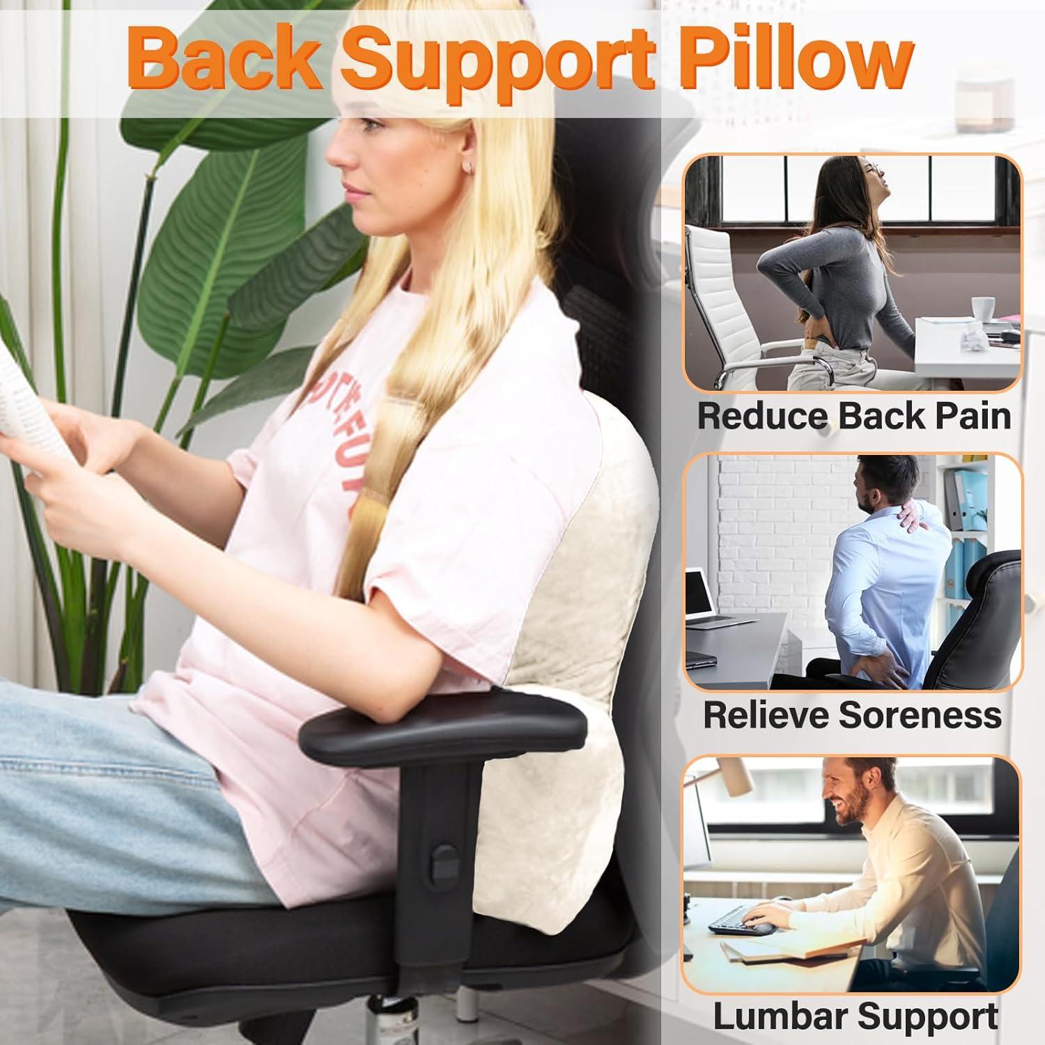 Cojín Lumbar de Espuma Viscoelástica 1 MIDDLE ONE Beige