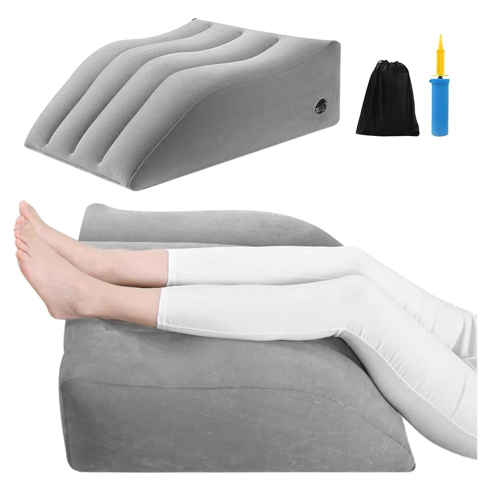 Cojín Inflable Tookie para Elevar Piernas - Soporte Ergonómico Gris