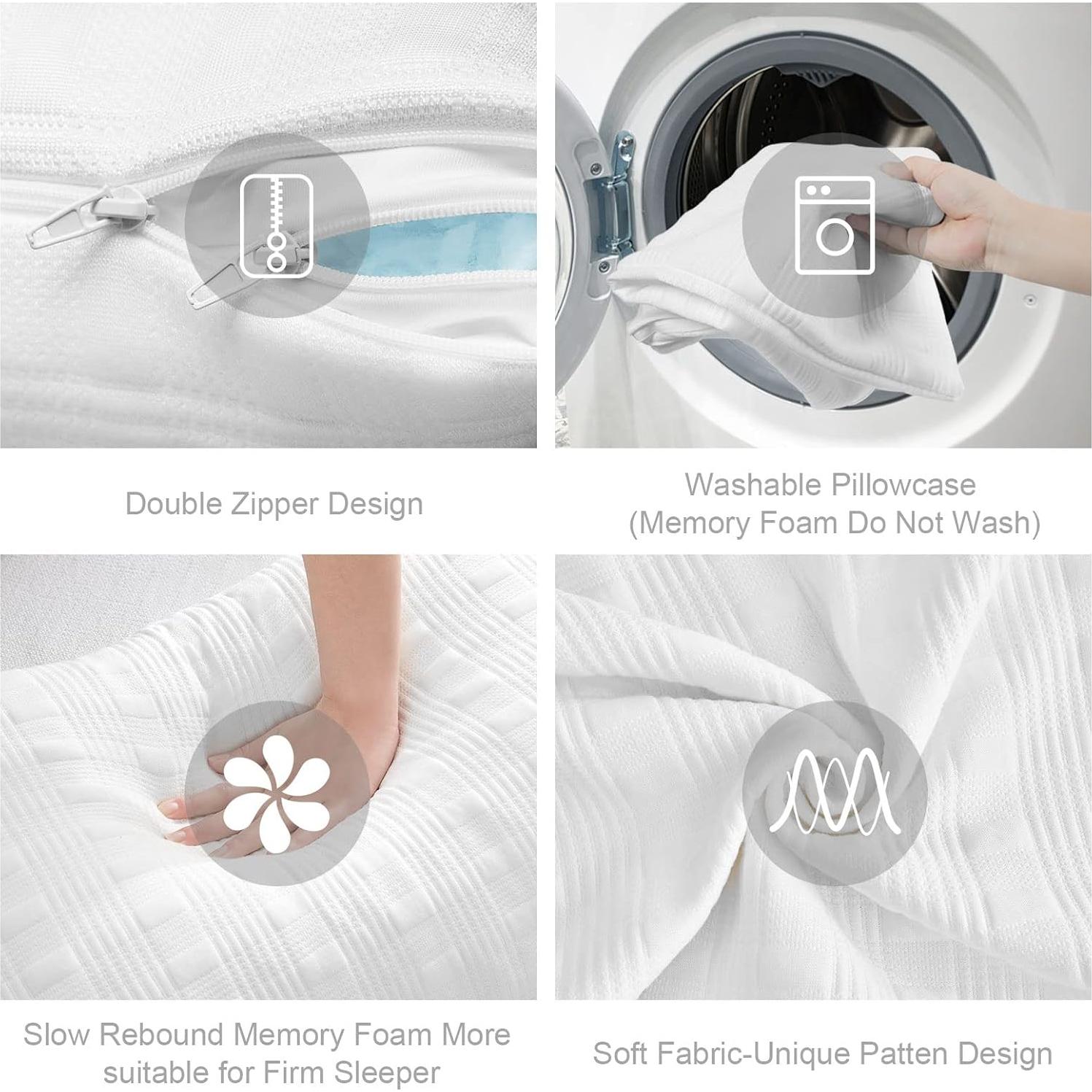 Almohada Refrigerante Meoflaw Estándar Ajustable Espuma Viscoelástica