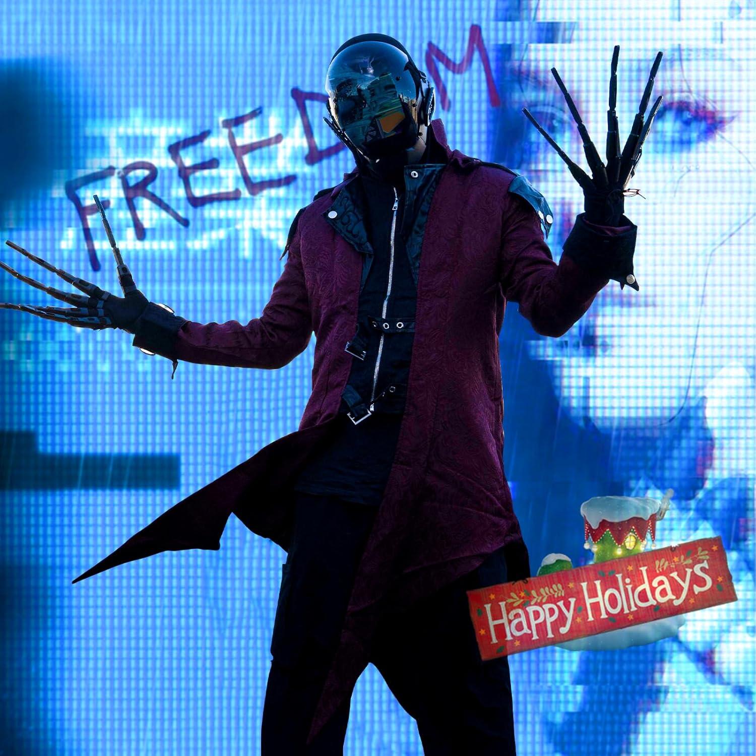 Dedos Articulados Halloween Magoog - Garras con Guantes Negros