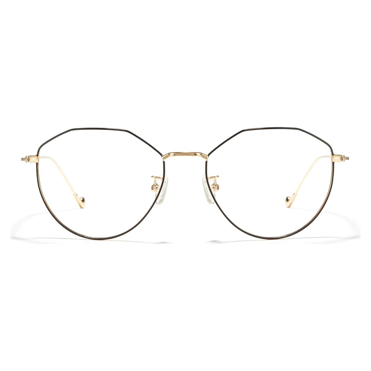 Gafas de Luz Azul Cyxus Redondas Metalicas Lente Clara UV