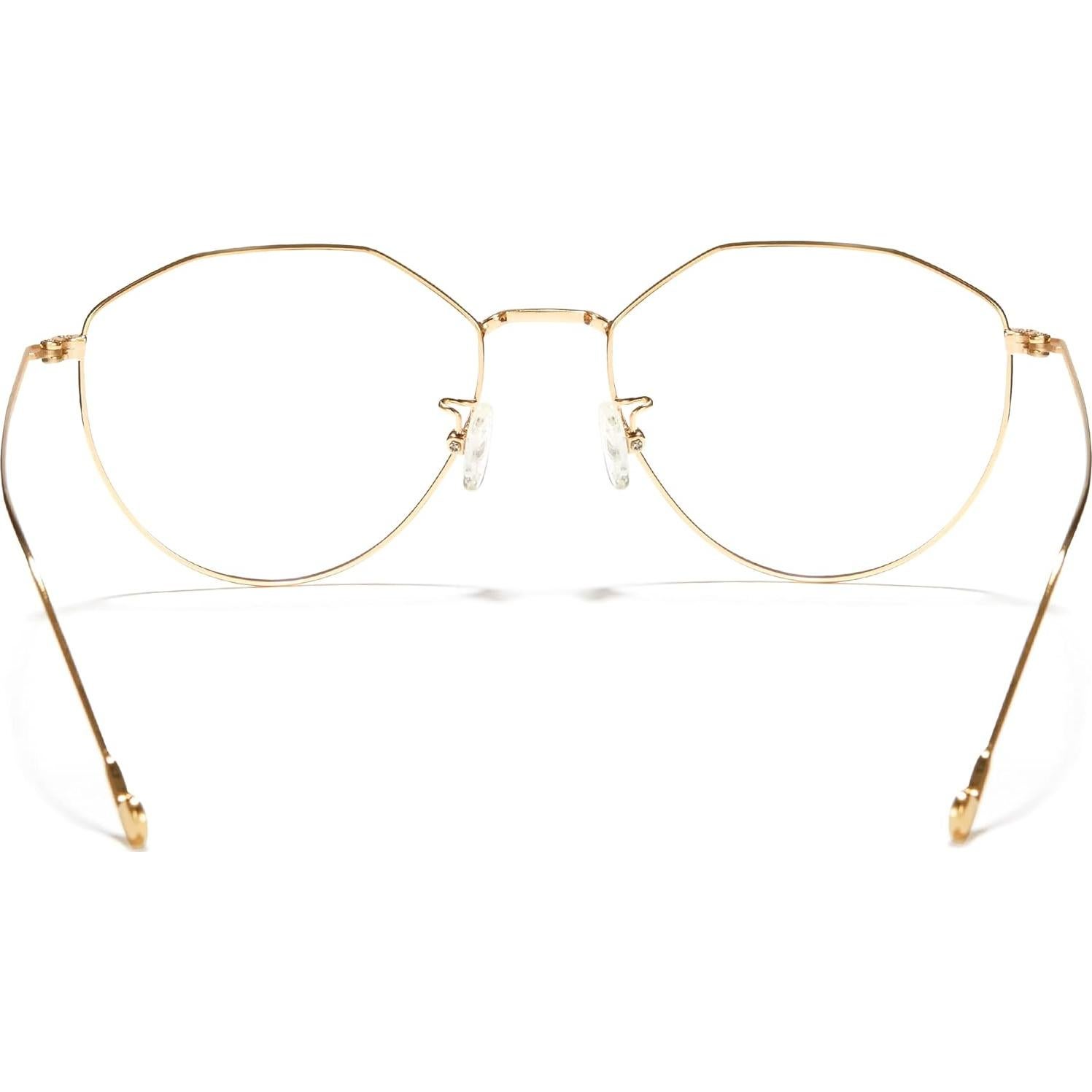 Gafas de Luz Azul Cyxus Redondas Metalicas Lente Clara UV