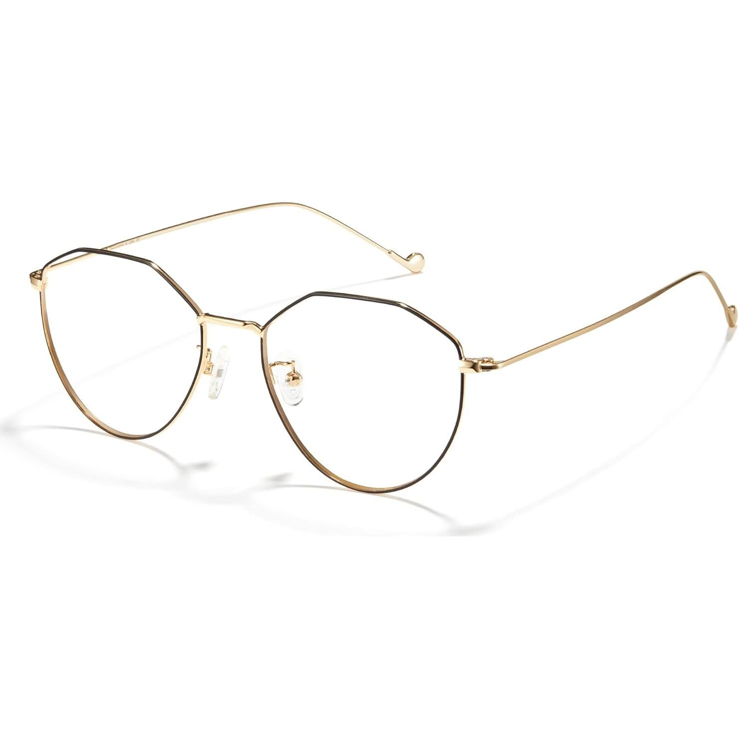 Gafas de Luz Azul Cyxus Redondas Metalicas Lente Clara UV