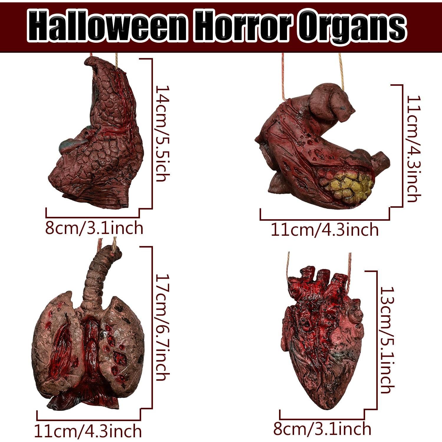 Accesorios Halloween XONOR 11 Pcs Manos y Pies Falsos Sangrientos