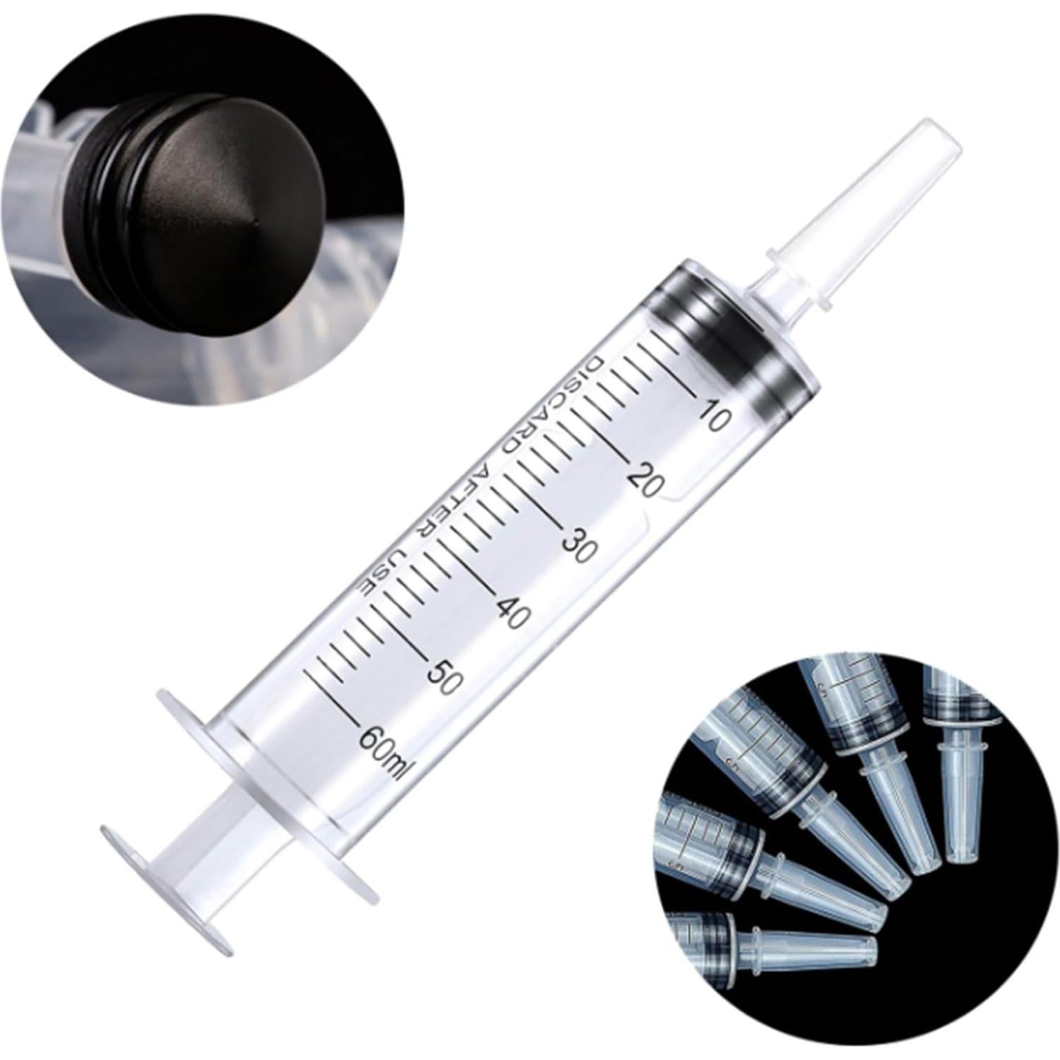 Paquete de 4 Jeringas de 60ml DIELLY Sin Aguja Estériles