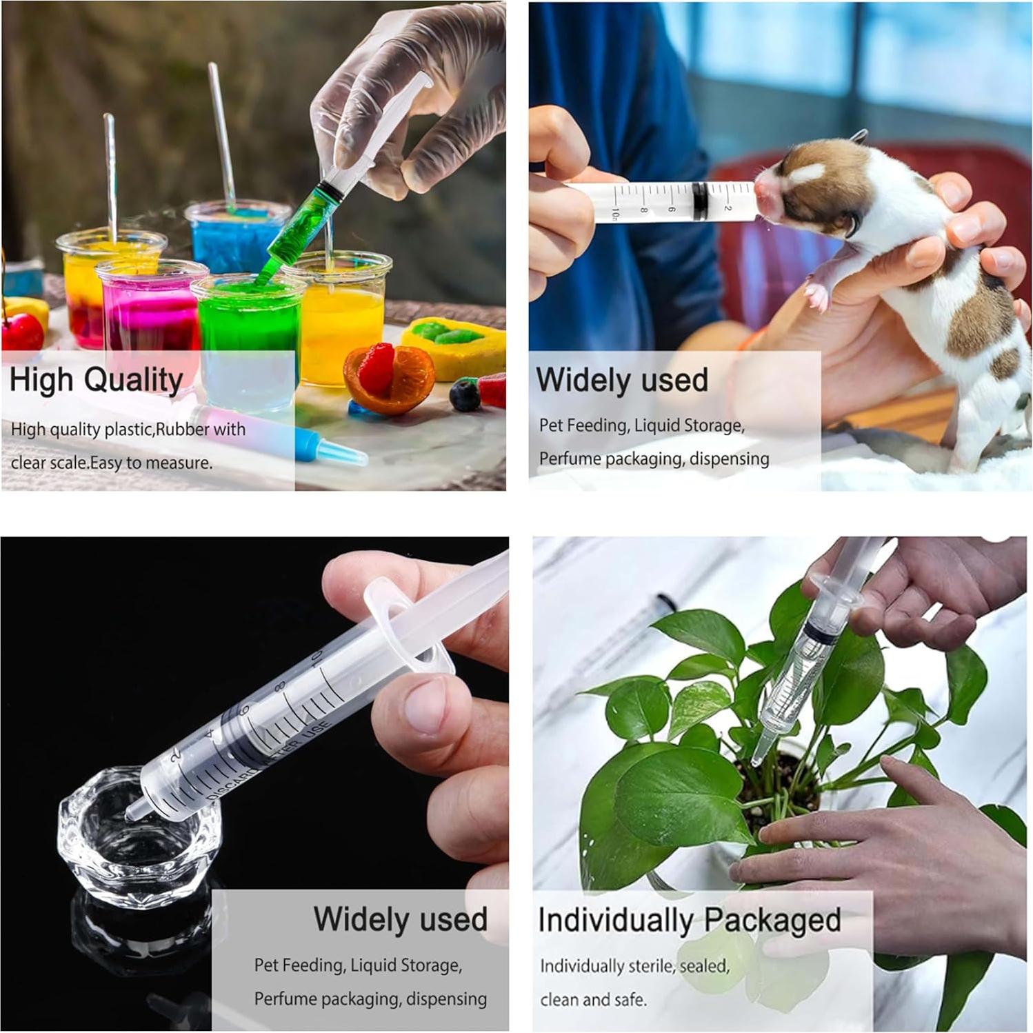 Paquete de 4 Jeringas de 60ml DIELLY Sin Aguja Estériles