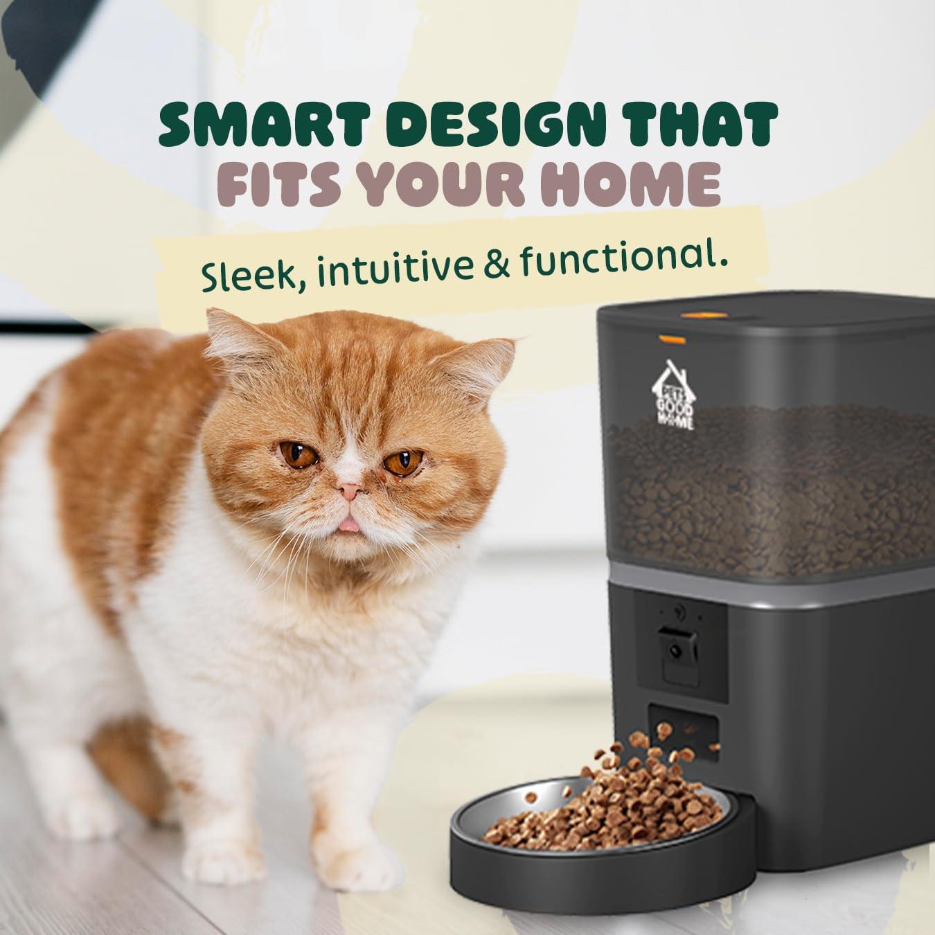 Comedero Inteligente PetsGoodHome 6L con Cámara HD y App