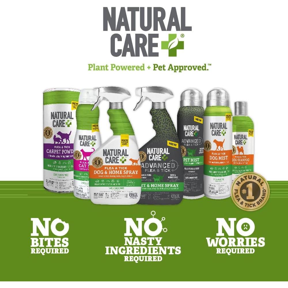 Polvo Natural Care para Alfombras 230g - Contra Pulgas y Garrapatas