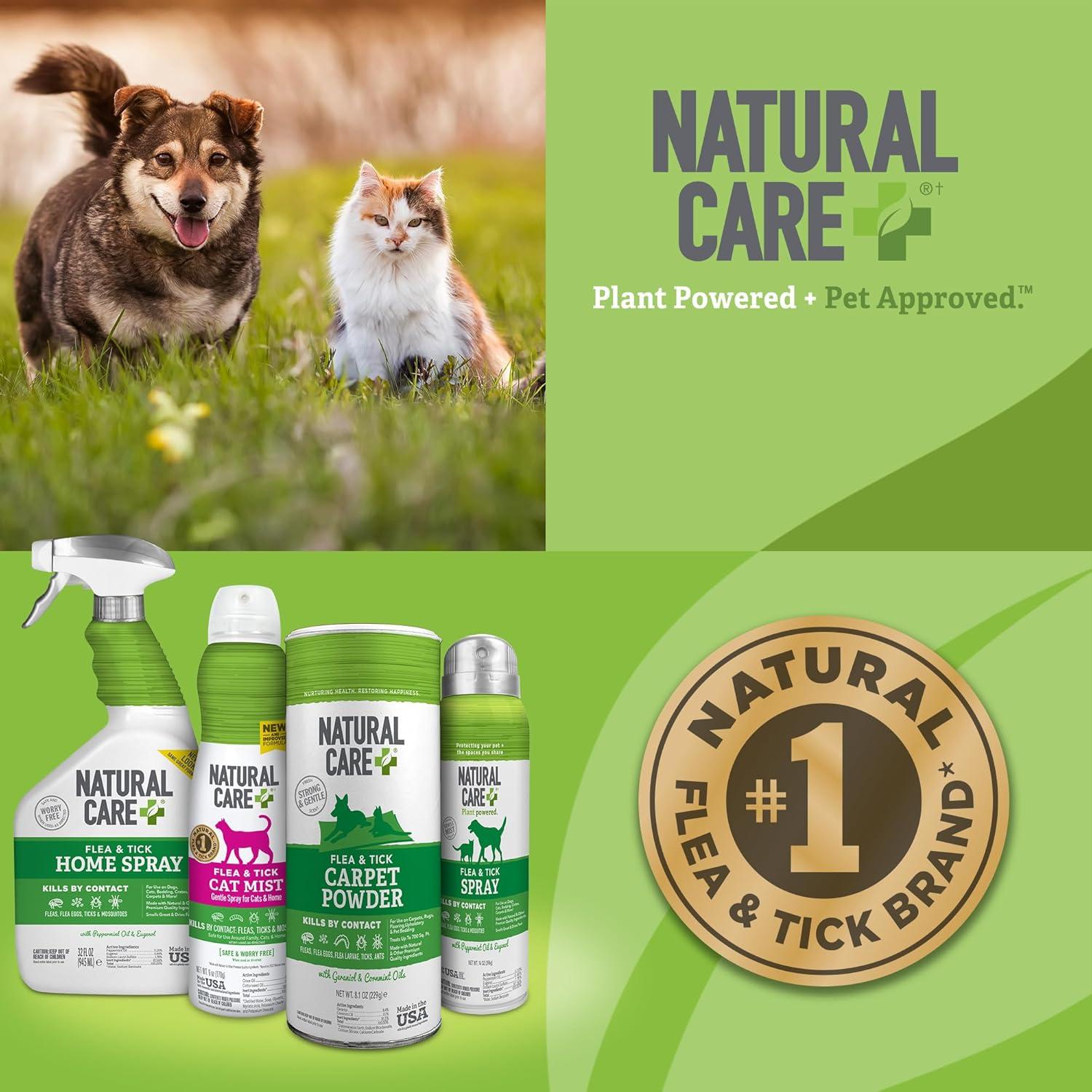 Polvo Natural Care para Alfombras 230g - Contra Pulgas y Garrapatas