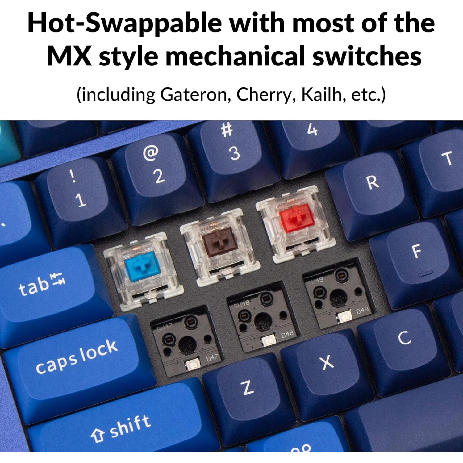 Teclado Mecánico Keychron Q5 RGB 96% Gateron Azul Personalizable