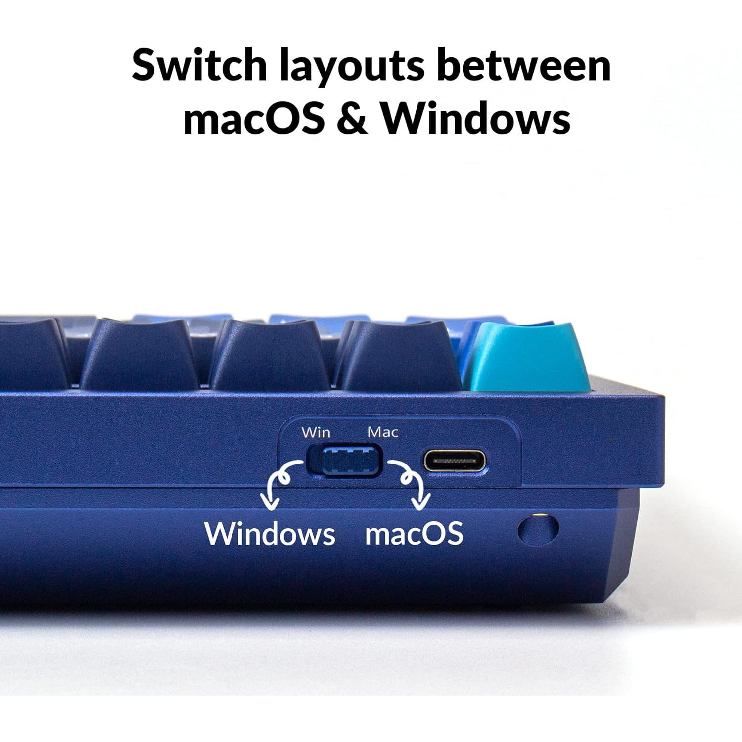 Teclado Mecánico Keychron Q5 RGB 96% Gateron Azul Personalizable