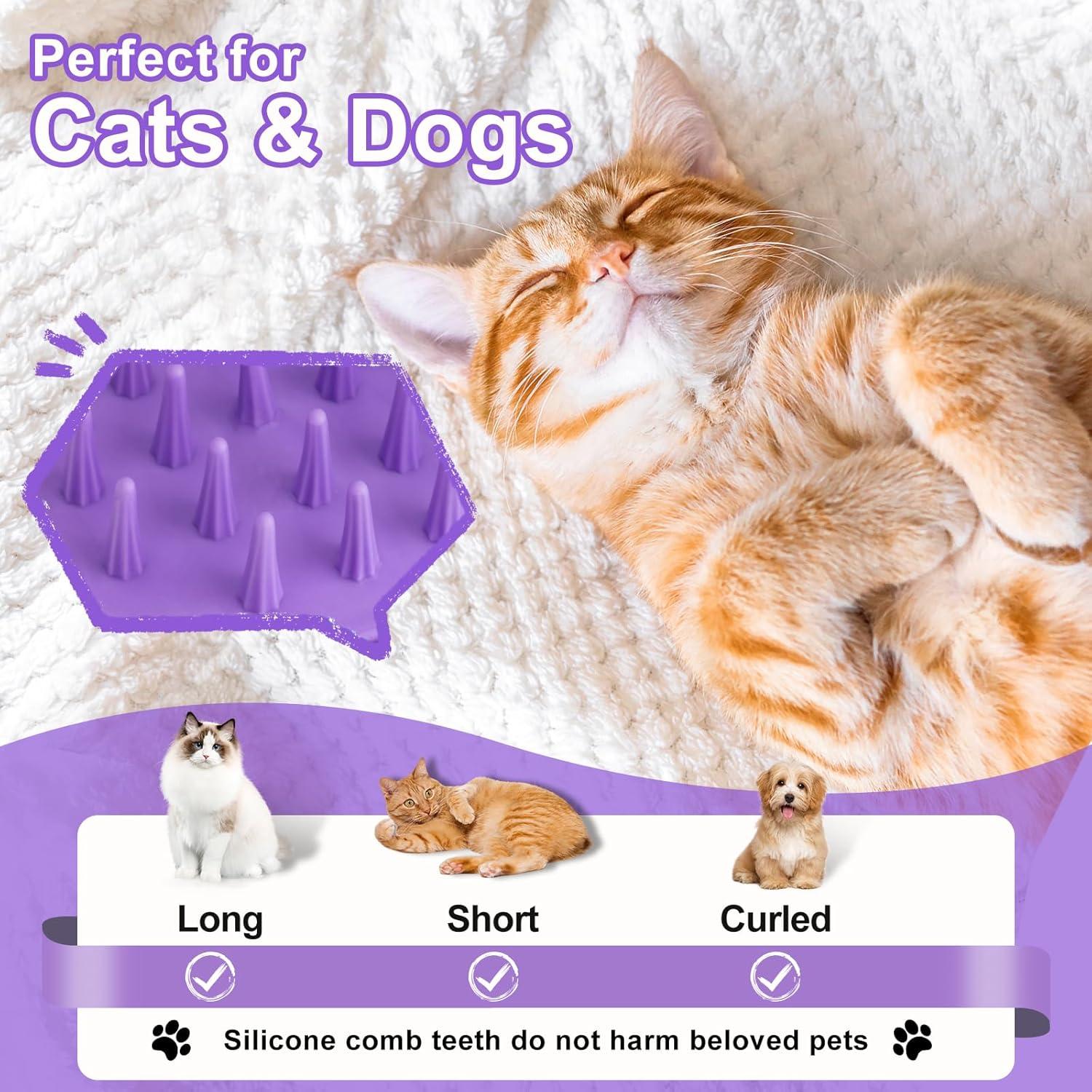 Cepillo de Vapor 3 en 1 VVWVVW para Gato y Perro - Acicalamiento y Eliminación de Pelo