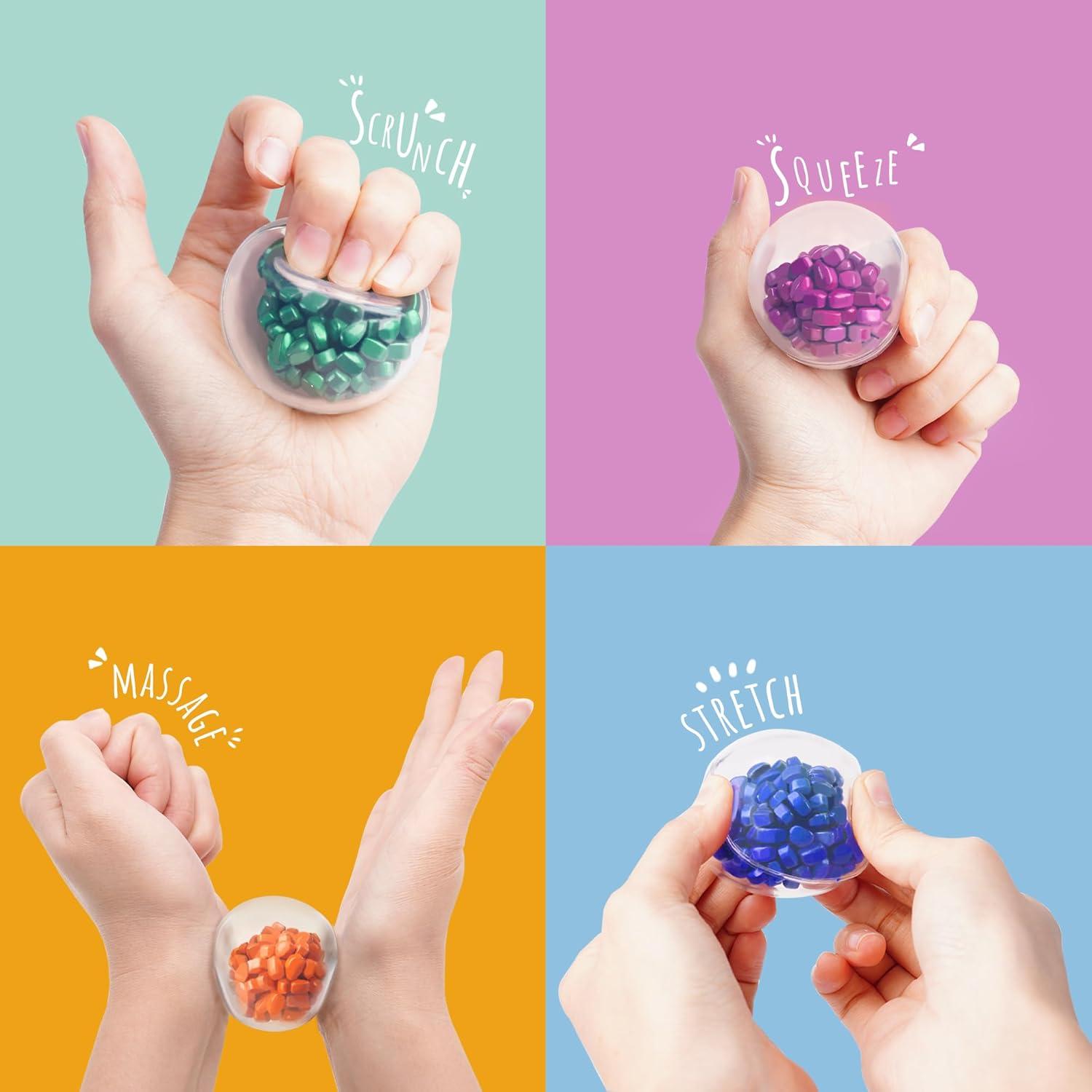 Pelotas de Estrés LiKee - Terapia de Ejercicio, Verde y Naranja