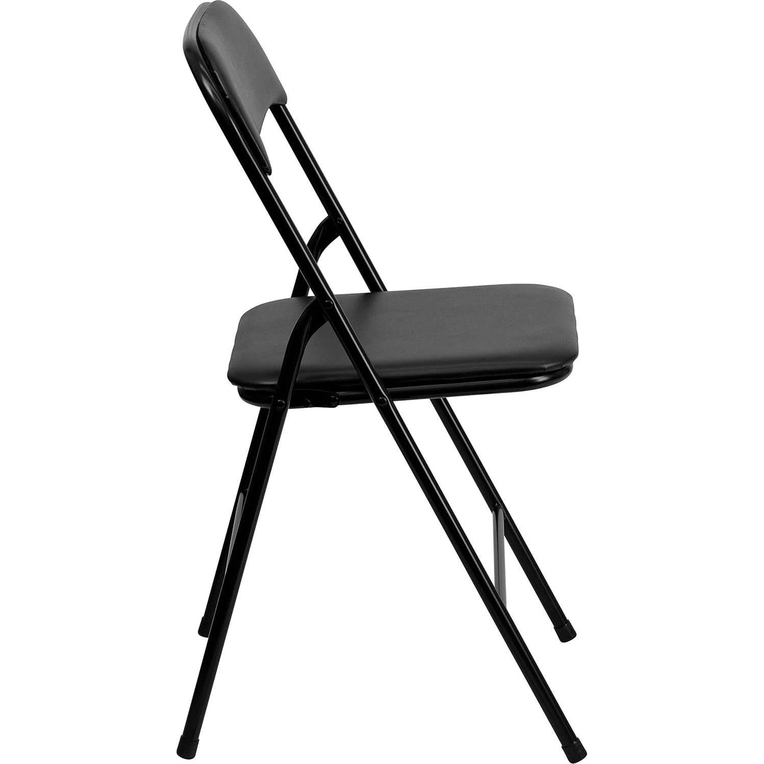 Juego de Mesa y Sillas Plegables Flash Furniture 5 Piezas Negro