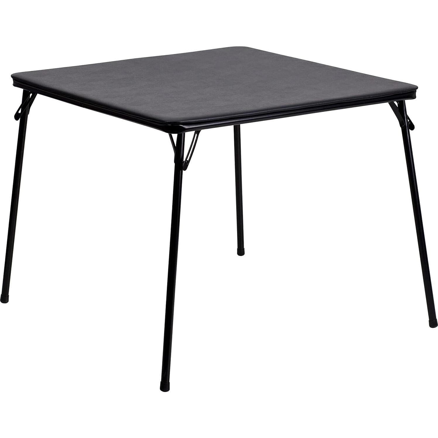 Juego de Mesa y Sillas Plegables Flash Furniture 5 Piezas Negro