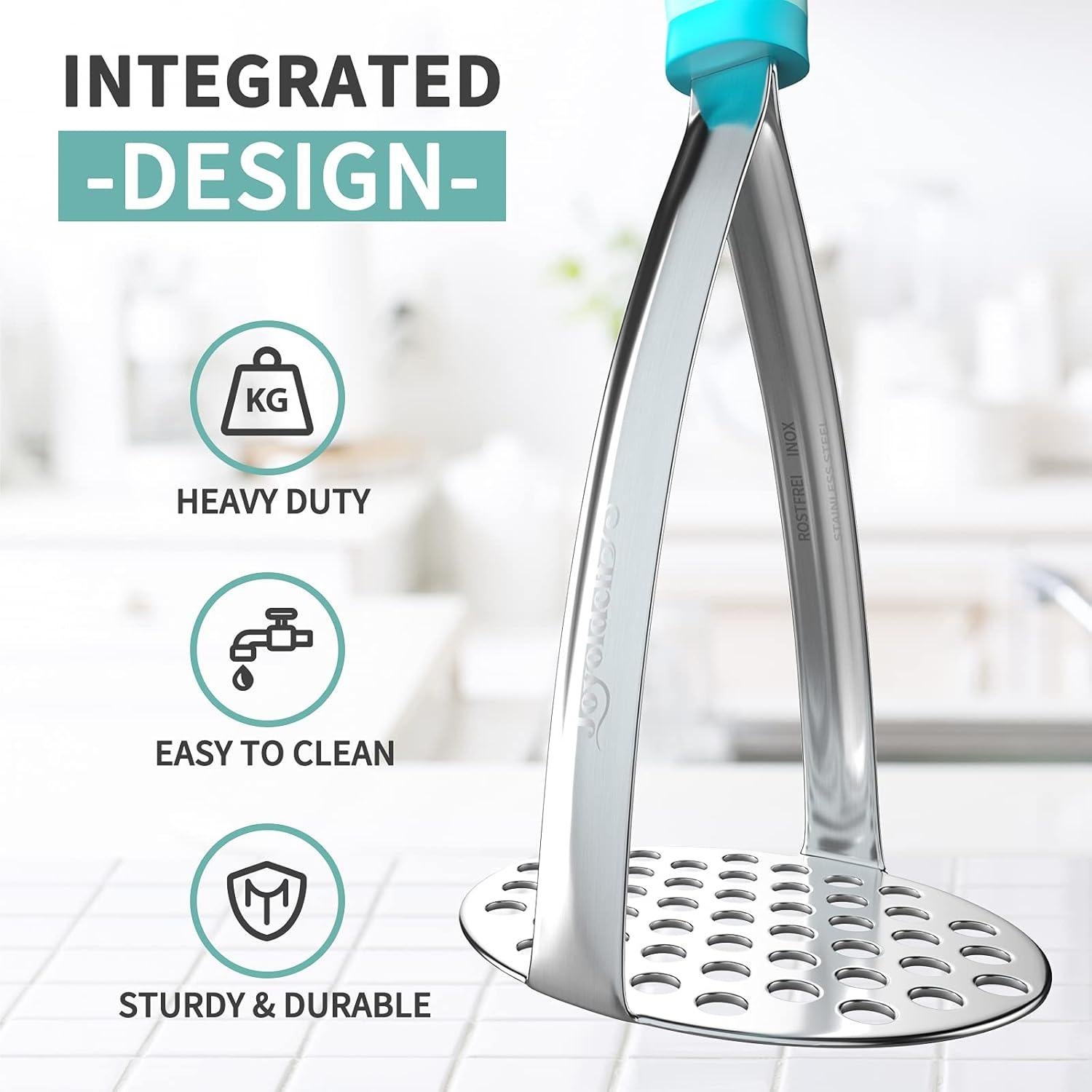 Prensador de Patatas Joyoldelf de Acero Inoxidable 25.9 cm