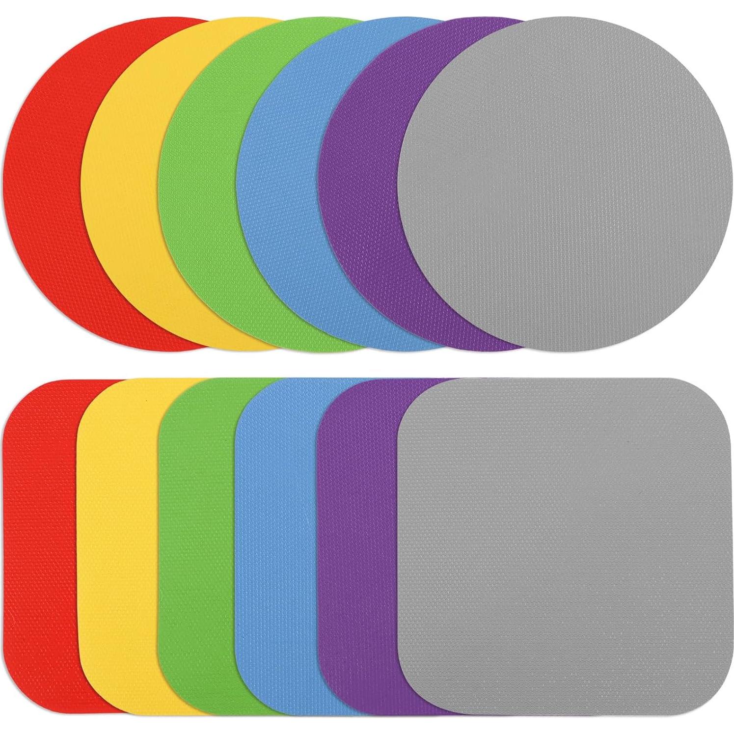 Jar Opener Gripper Pads, Round Heat-insulated Non-Slip Gripper Pads for Jars, Kitchen Tool for Easy Opening Weak Arthritic Hands & Seniors (12)