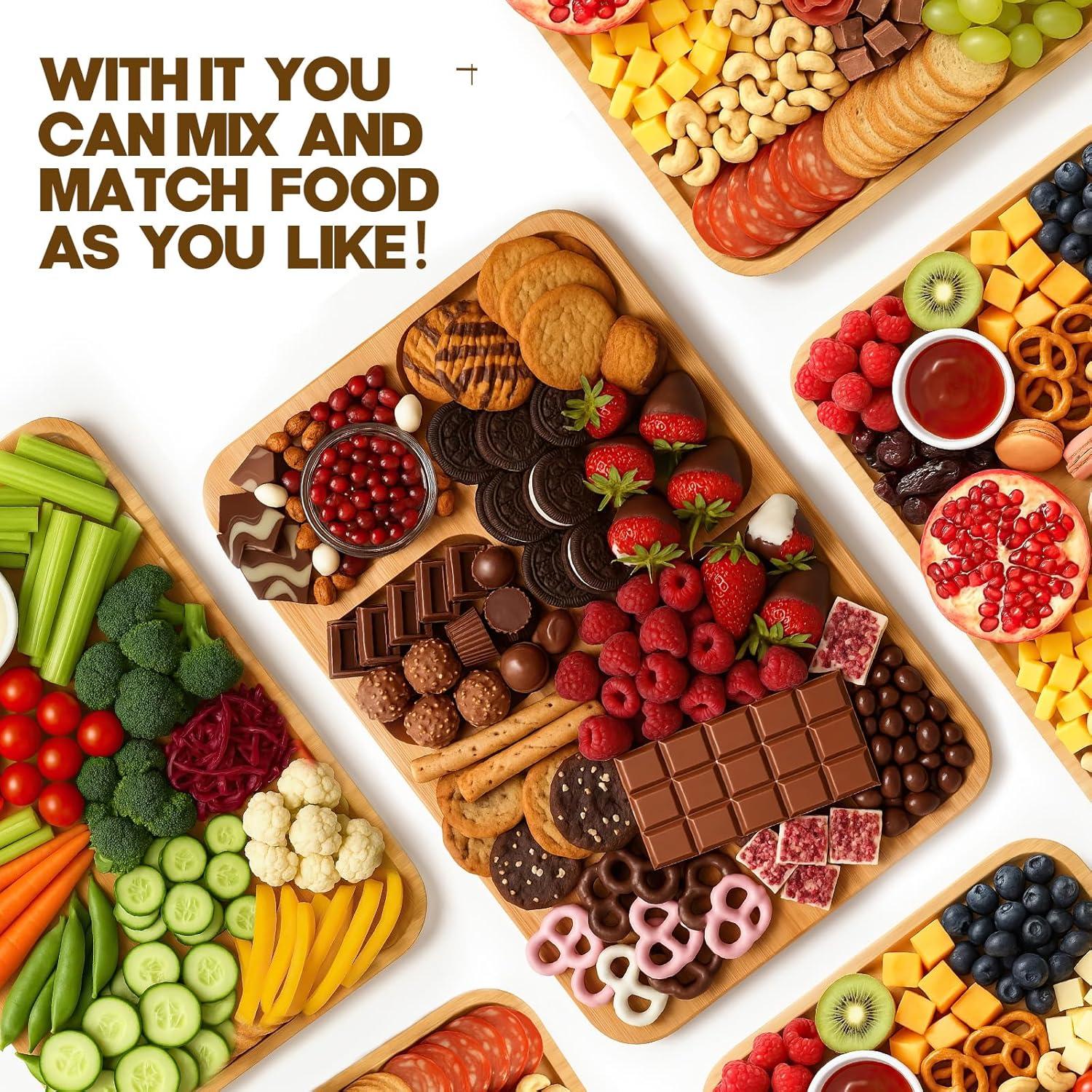 Tabla de Charcutería Sefilence con Tapa y Mango - 38.4x28.8cm