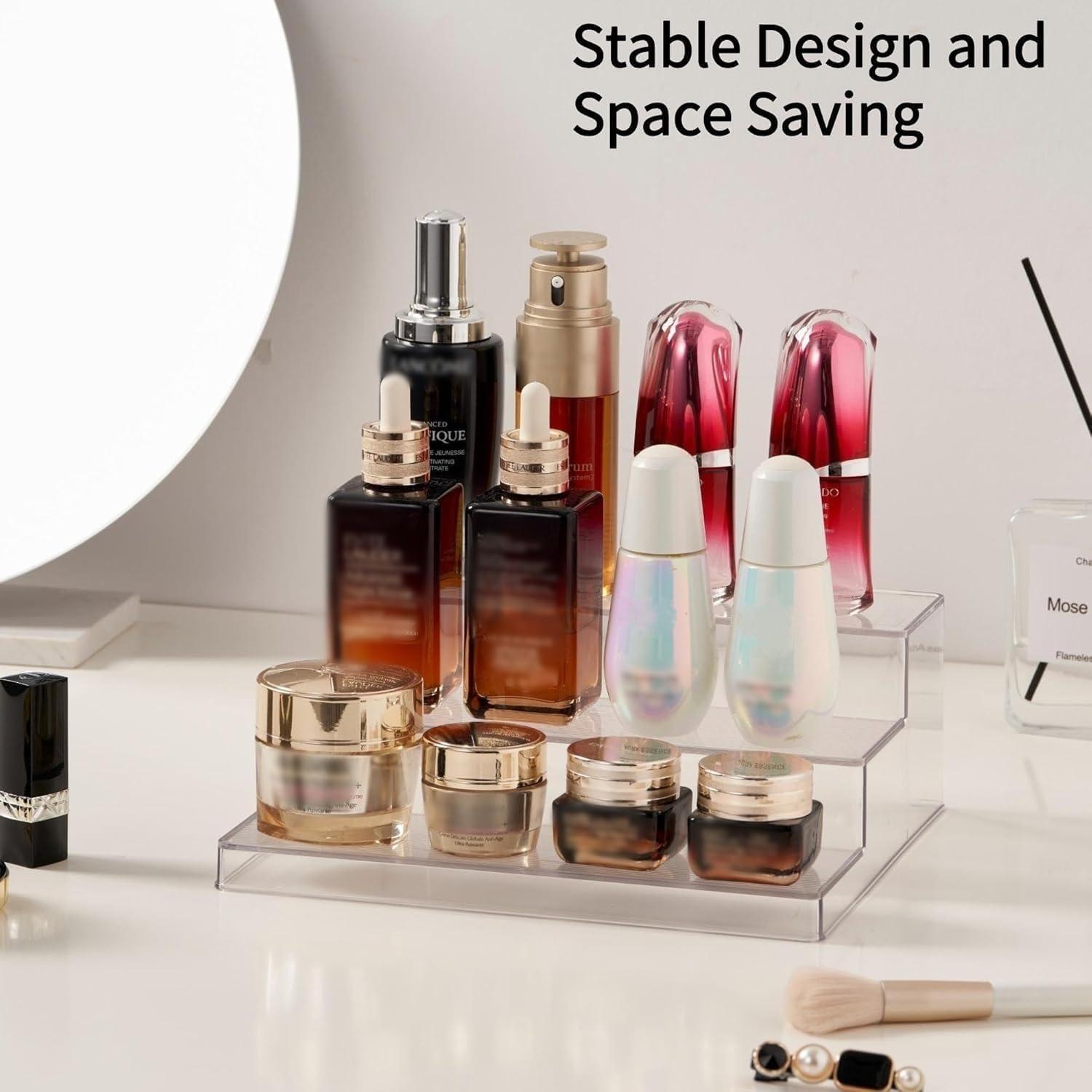 Estante de Especias Vacane 3 Niveles Transparente - 2 Paquetes