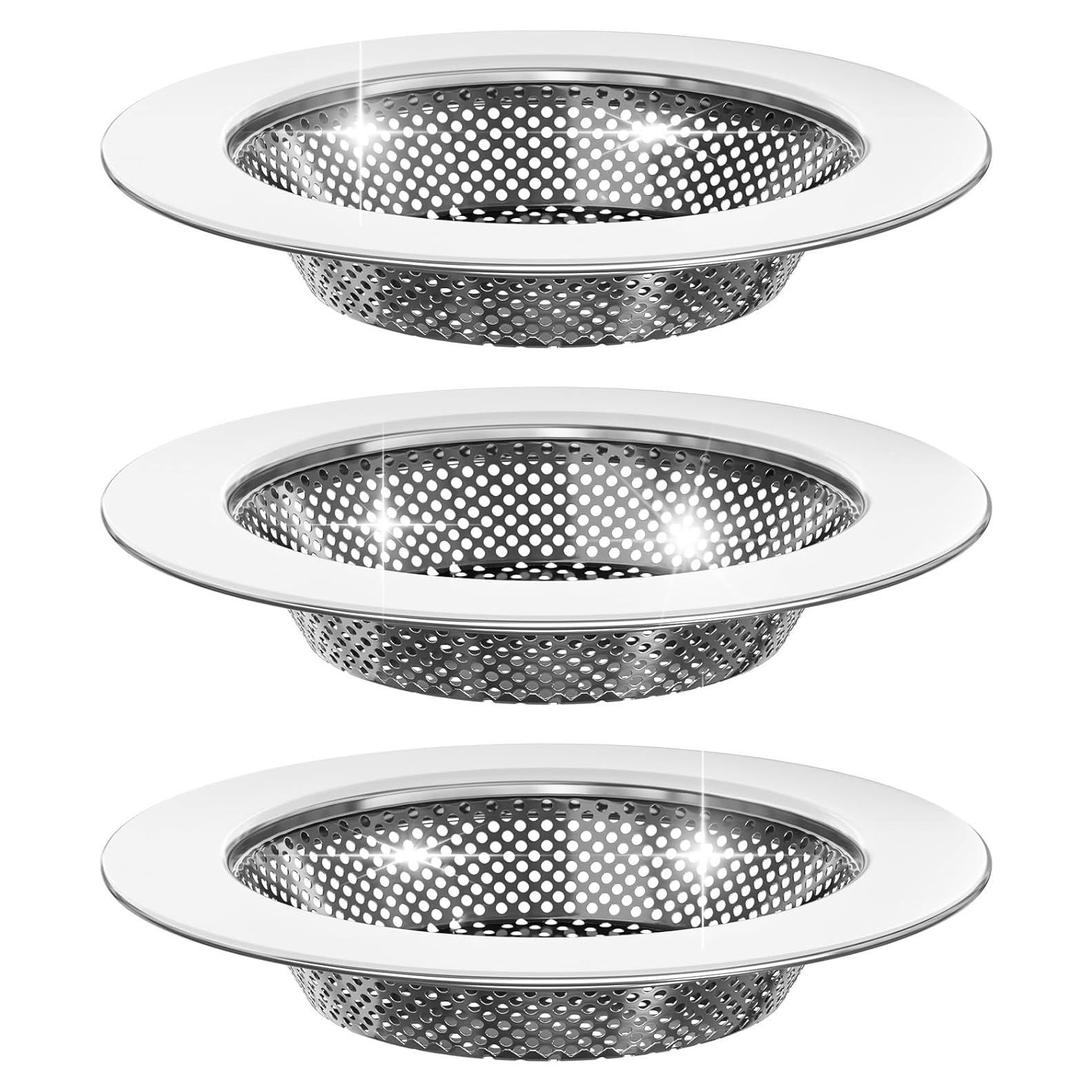 Colador de Fregadero SIONLANG Acero Inoxidable 3 Piezas 11.2cm