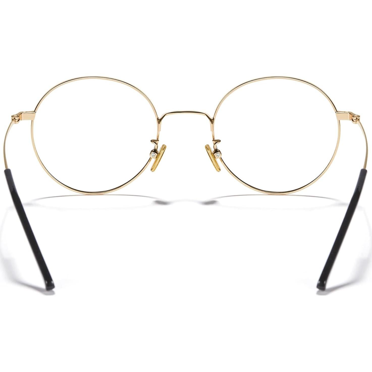 Gafas de Luz Azul Cyxus Redondas Metal UV 14x5.2cm