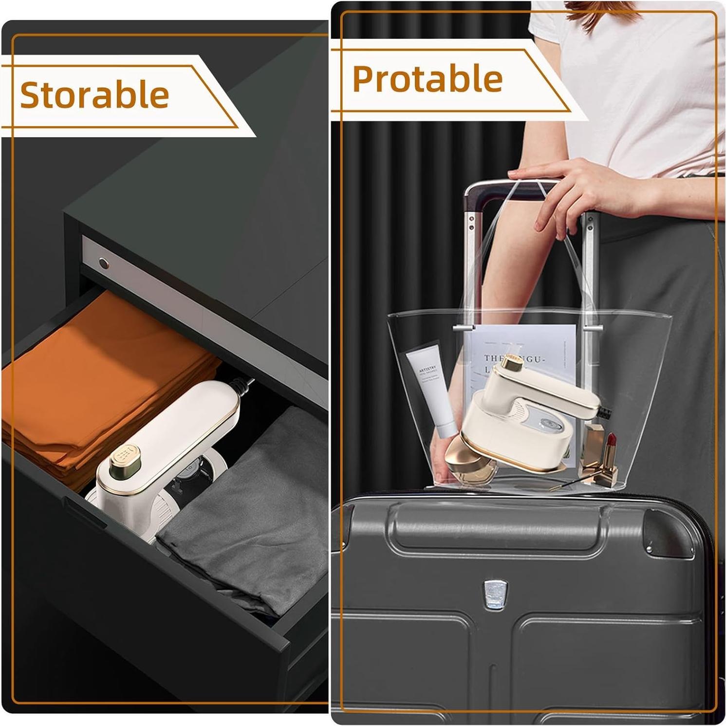 Plancha de Viaje a Vapor M-MAX Mini 240V Ligera Plegable