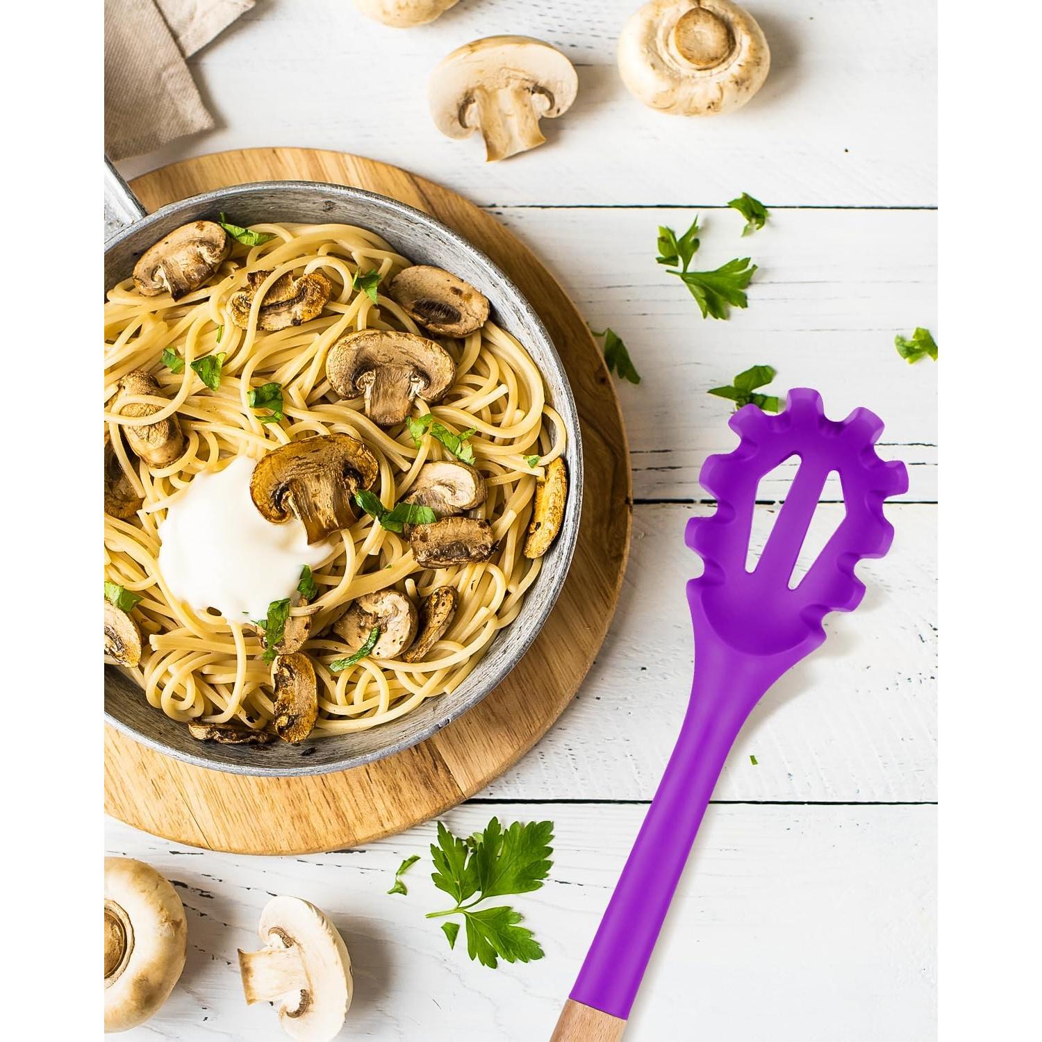 Tenedor de Pasta Badiano de Silicona Antiadherente 32.5 cm