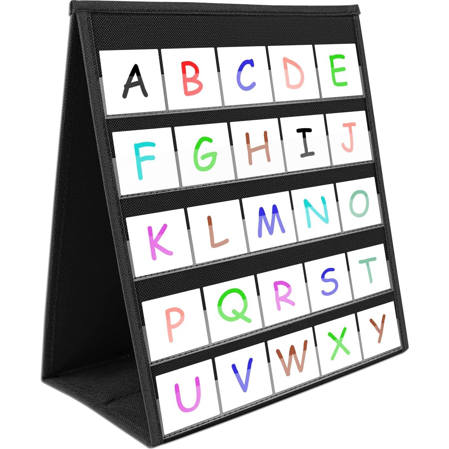 Gráfico de Bolsillo EAMAY Doble Cara para Aula y Casa - Negro