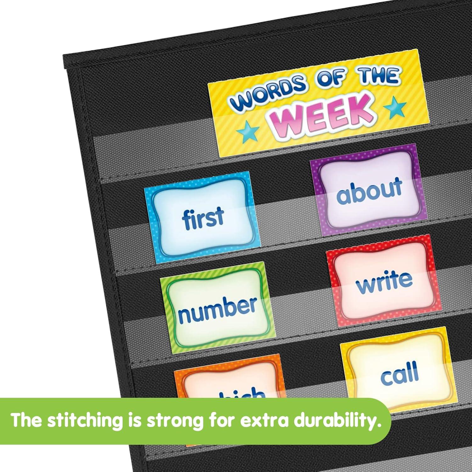 Gráfico de Bolsillo EAMAY Doble Cara para Aula y Casa - Negro