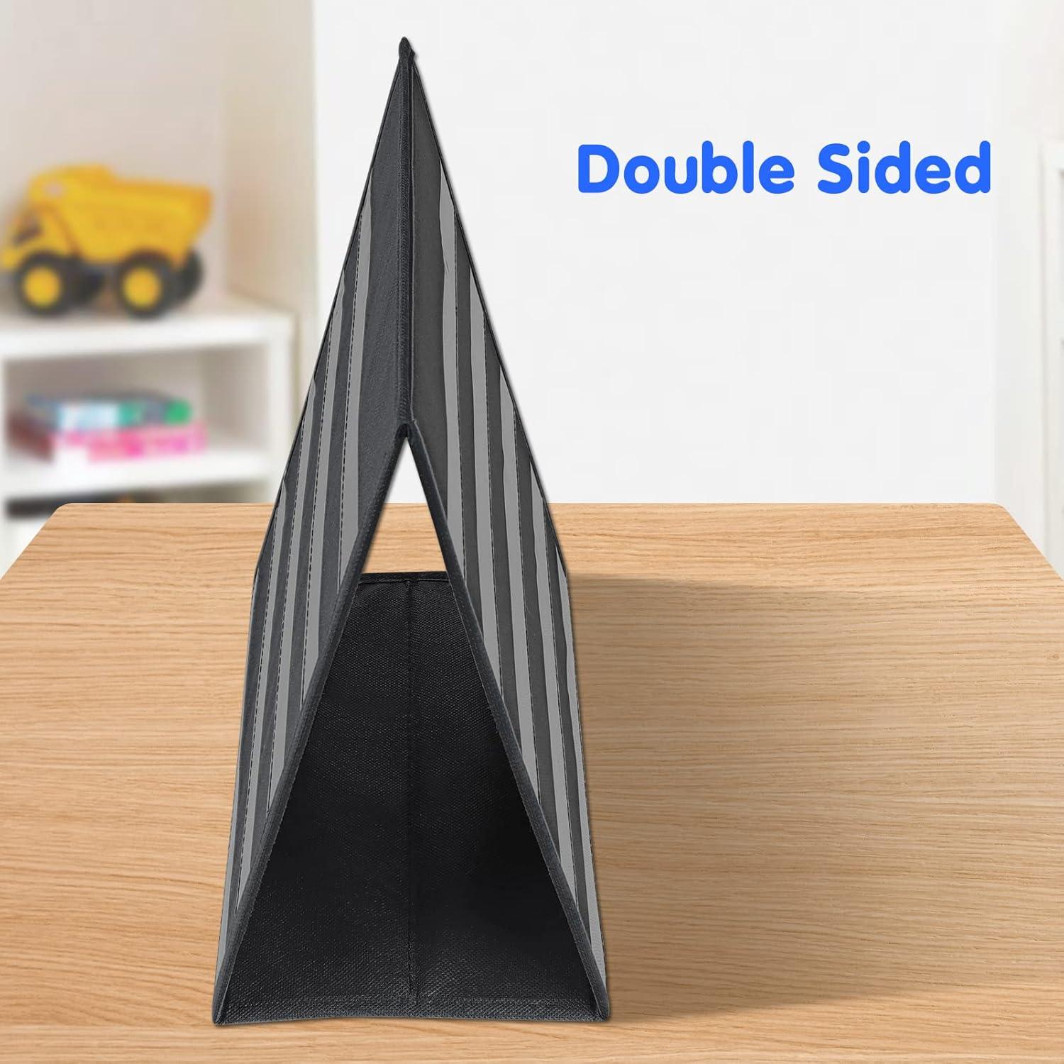 Gráfico de Bolsillo EAMAY Doble Cara para Aula y Casa - Negro