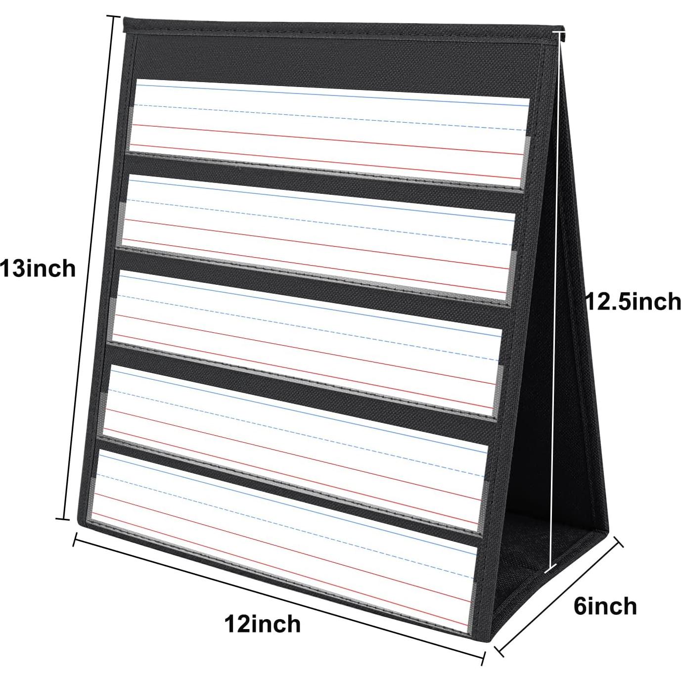 Gráfico de Bolsillo EAMAY Doble Cara para Aula y Casa - Negro