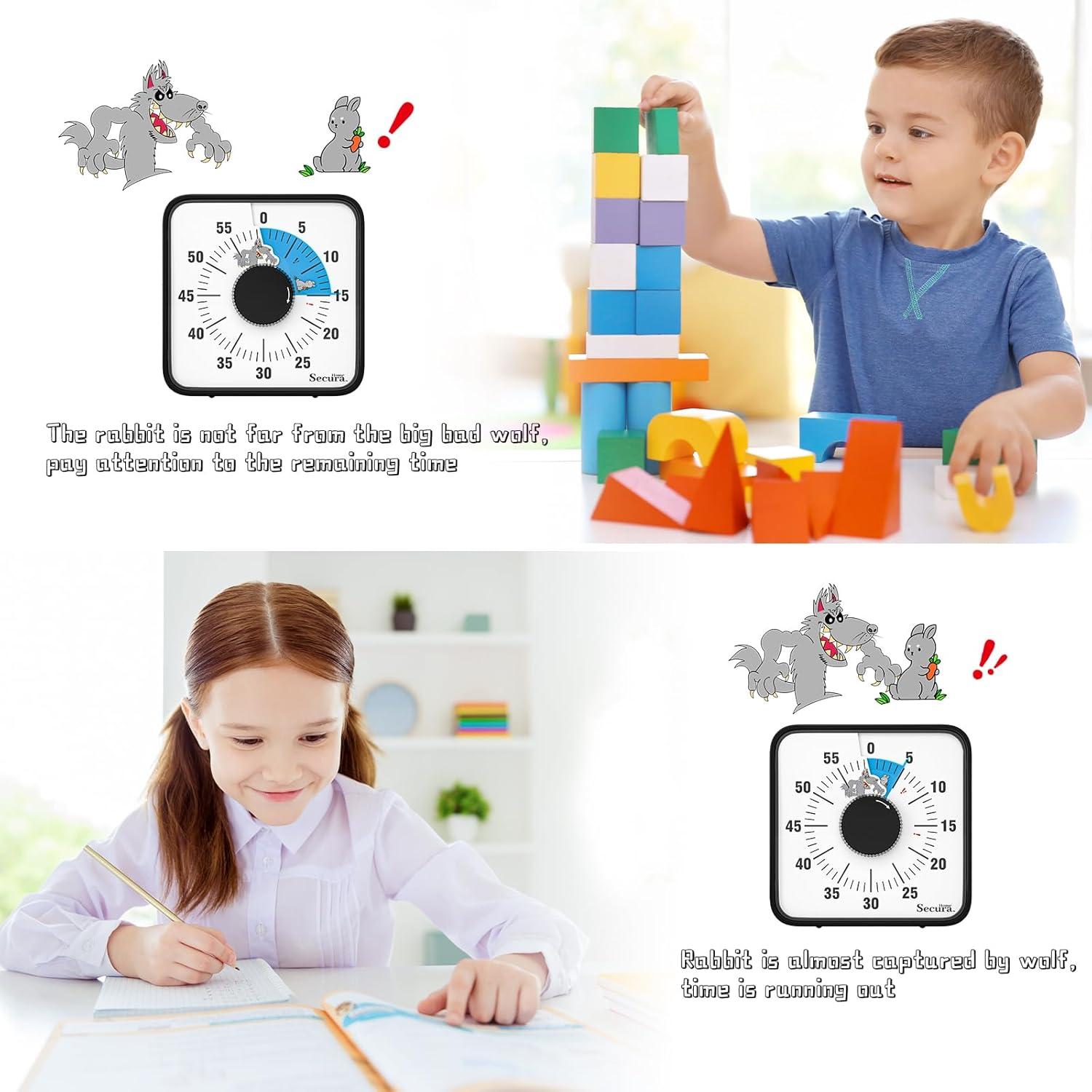 Temporizador Visual Mecánico Secura Home 19.05 cm Azul