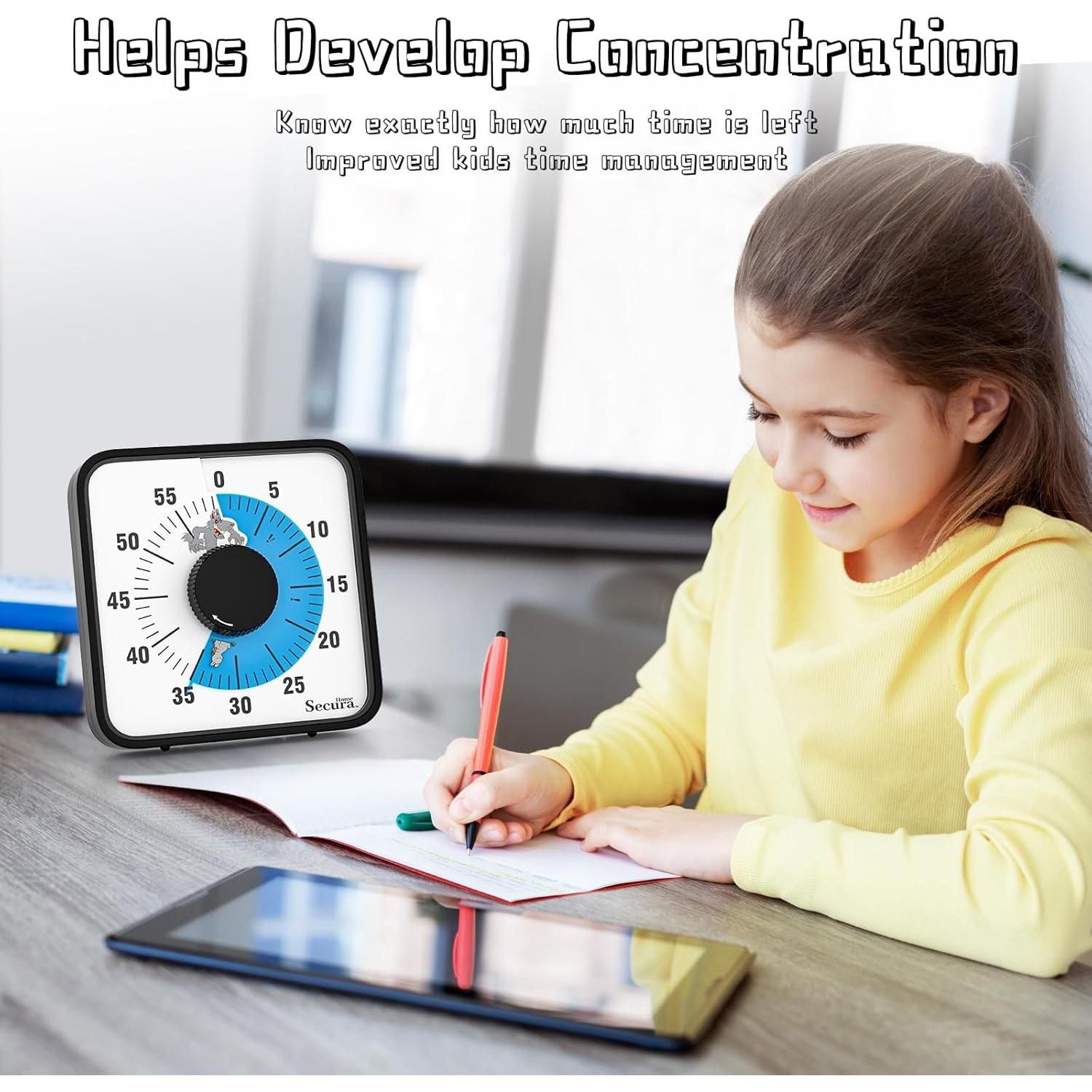 Temporizador Visual Mecánico Secura Home 19.05 cm Azul