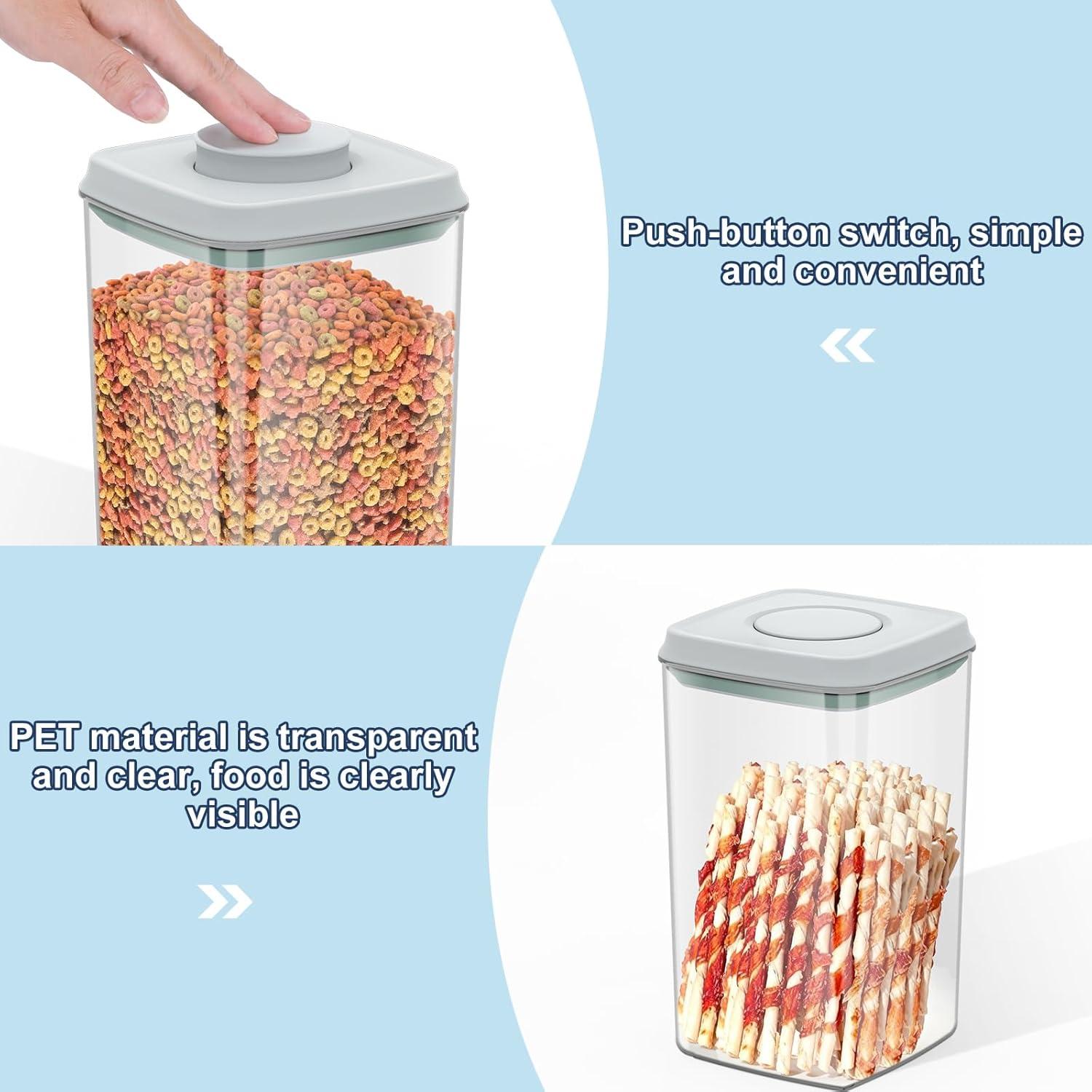 Contenedor Hermético de Almacenamiento para Comida de Mascotas LEAWALK 4.2Qt