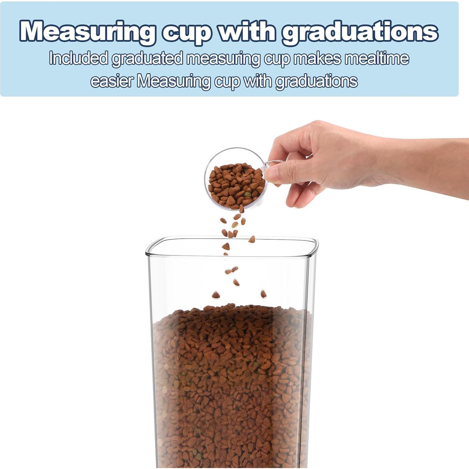 Contenedor Hermético de Almacenamiento para Comida de Mascotas LEAWALK 4.2Qt