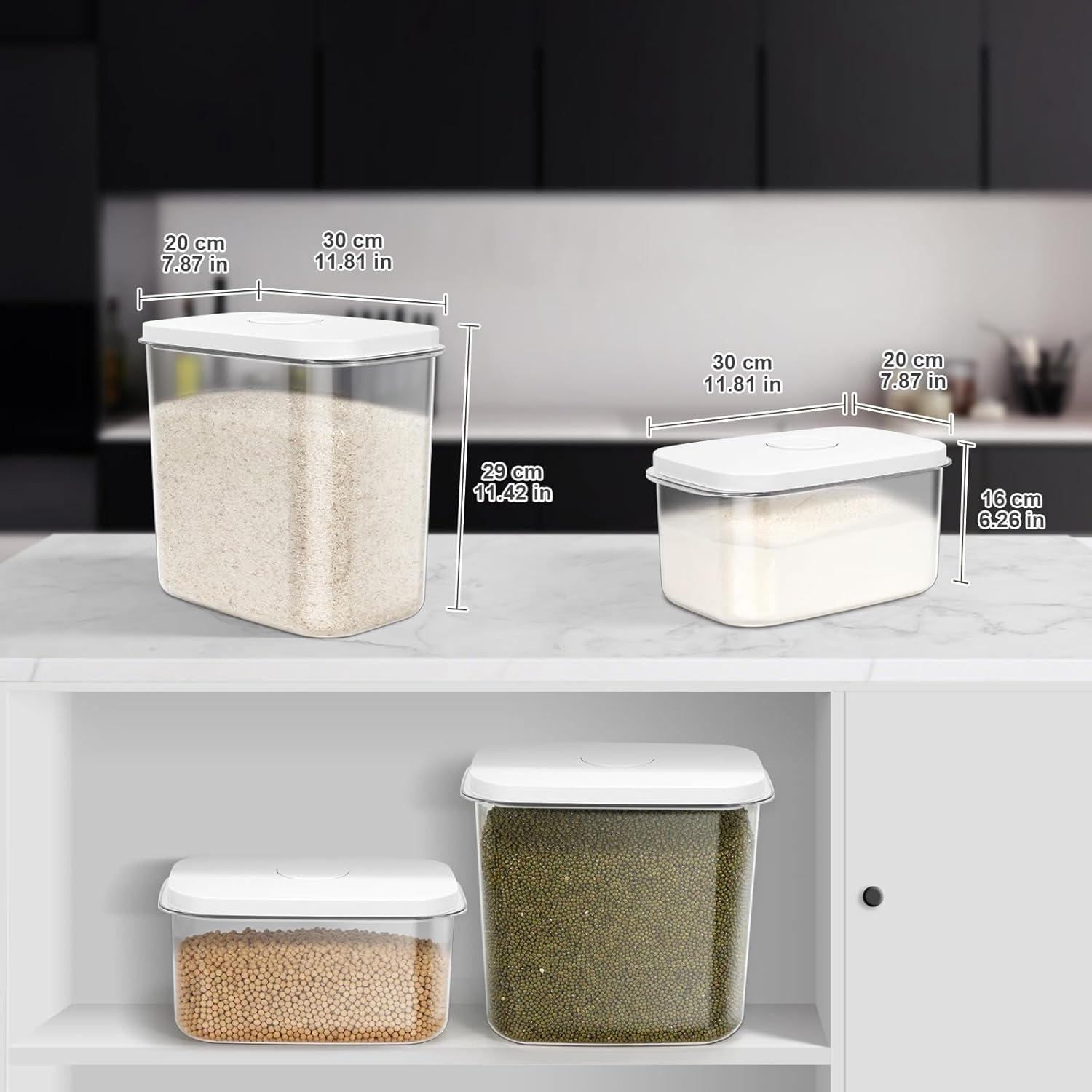 Contenedor de Almacenamiento Hermético LEAWALK 5.6L Blanco